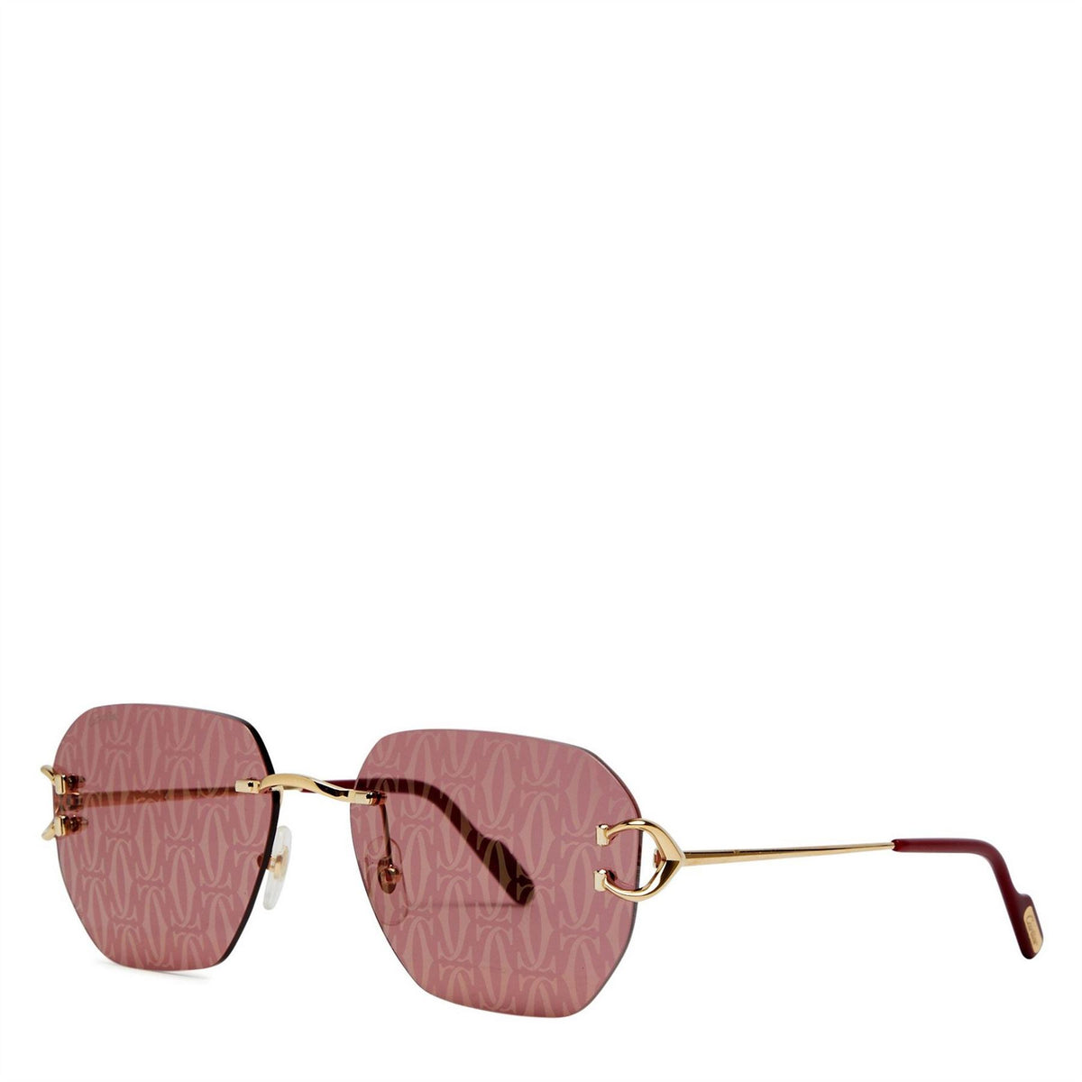Cartier U Rimbless Logo Lense