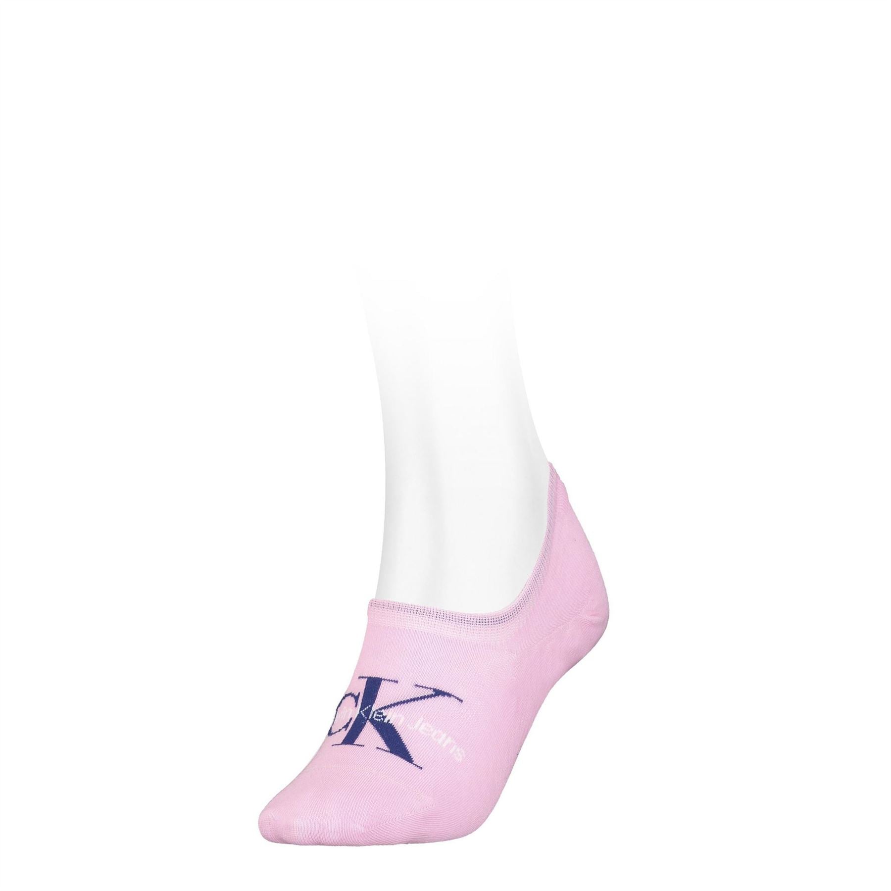 Calvin Klein Footie Lettering No Show Liner Socks