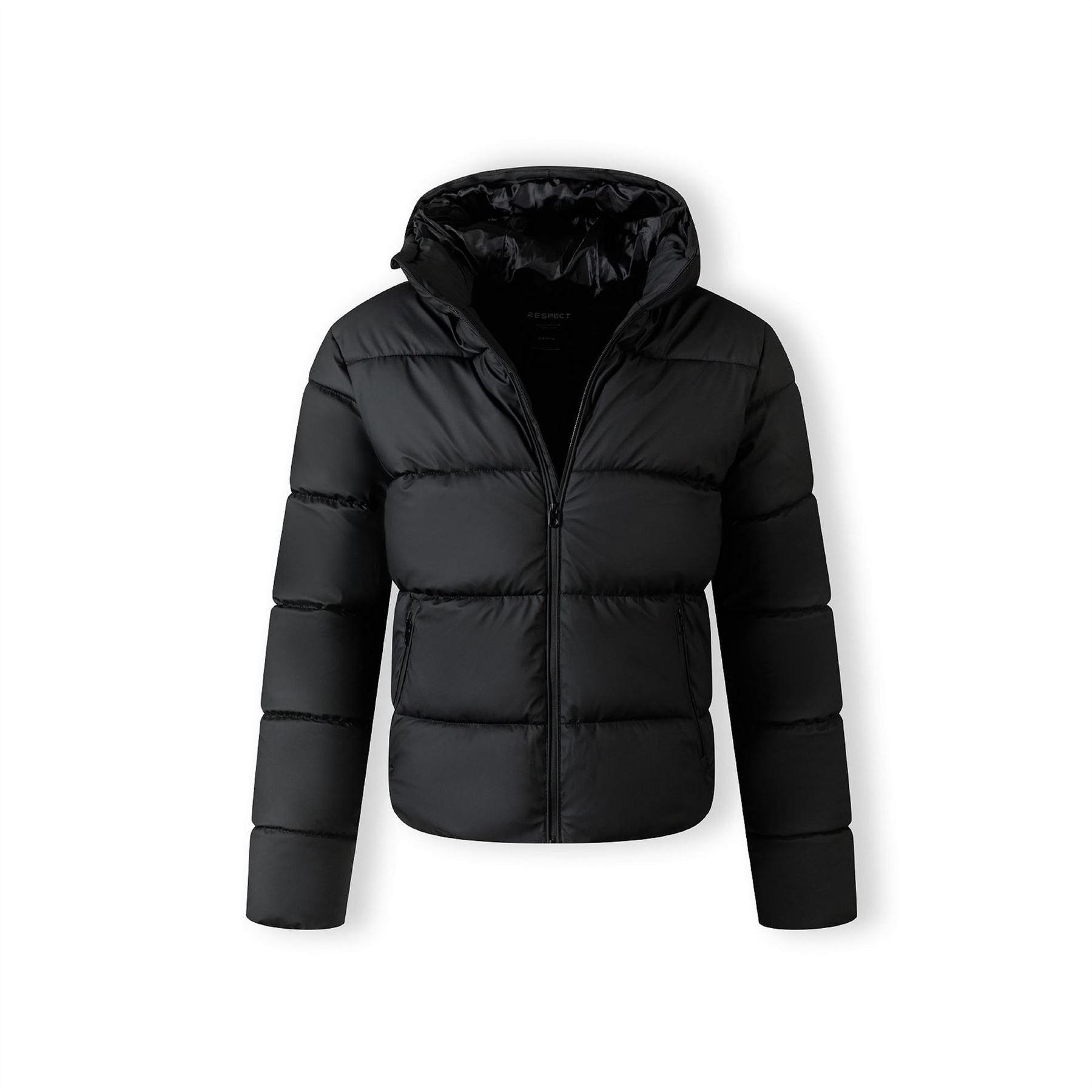 Minoti Men Pu Jacket Zip Pockets Black
