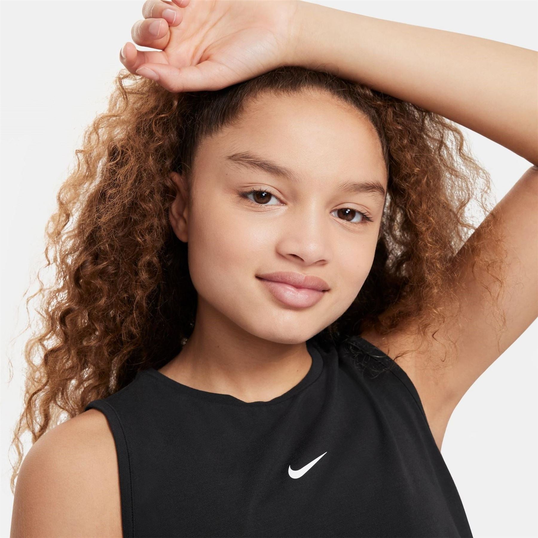 Nike Dri Fit Swoosh Big Kids (girls) Tank Sports Bra