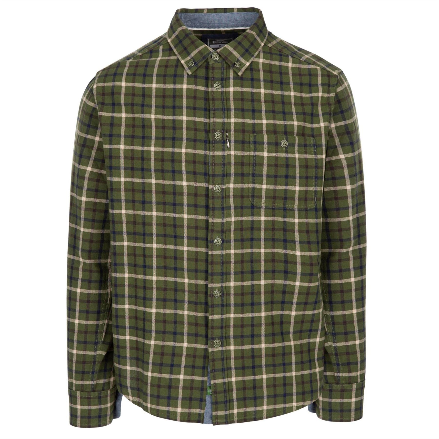 Trespass Withnell Chest Pocket Button Down Collar Shirt