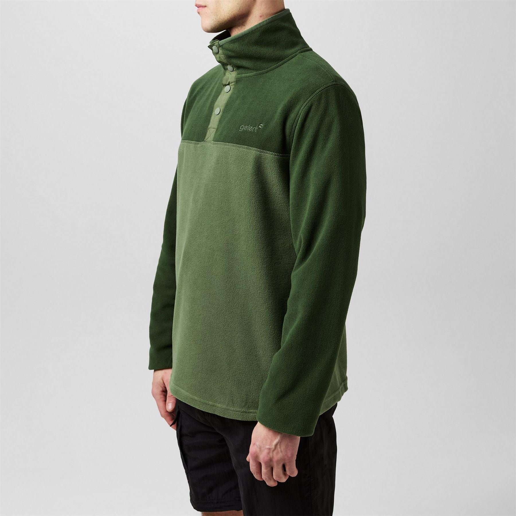 Gelert Mens Quarter Snap Fleece Top