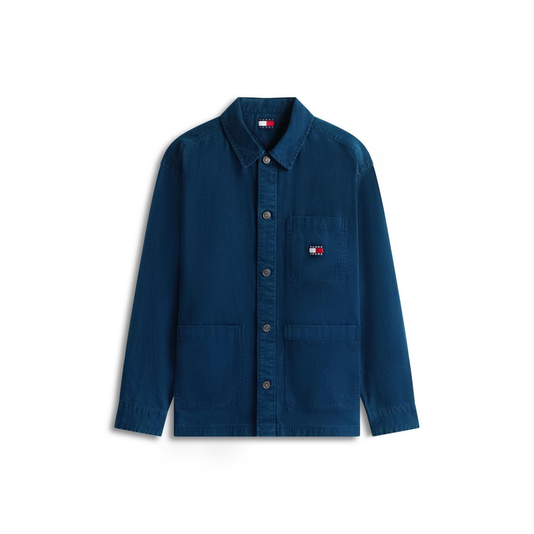Tommy Jeans Essential Solid Patterned Front Pocket Overshirt