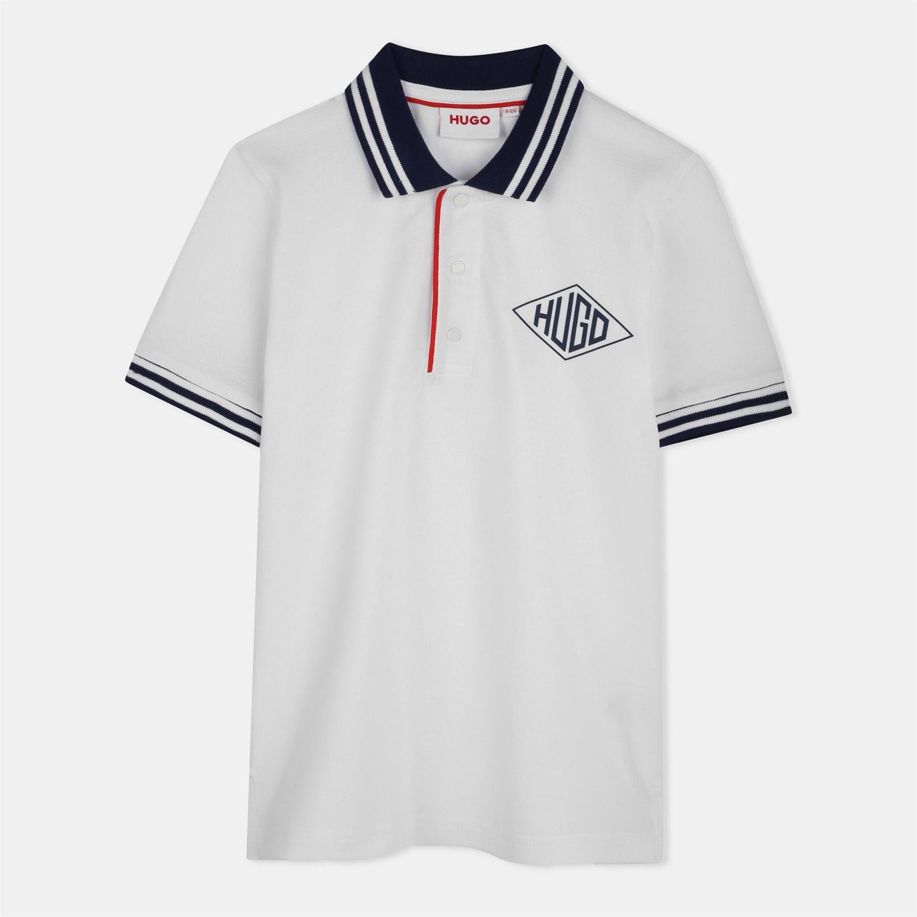 Hugo Geo Print Short Sleeve Polo Shirt