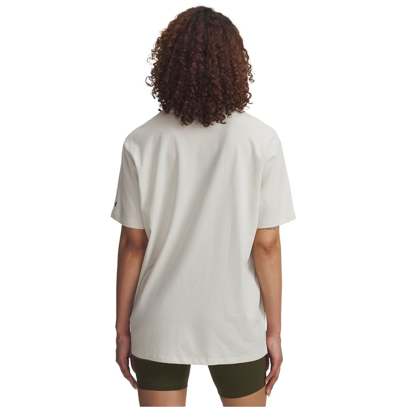 Under Armour Campus UA Rival Wordmark Relaxed Fit Crew Neck Short Sleeve T-Shirt