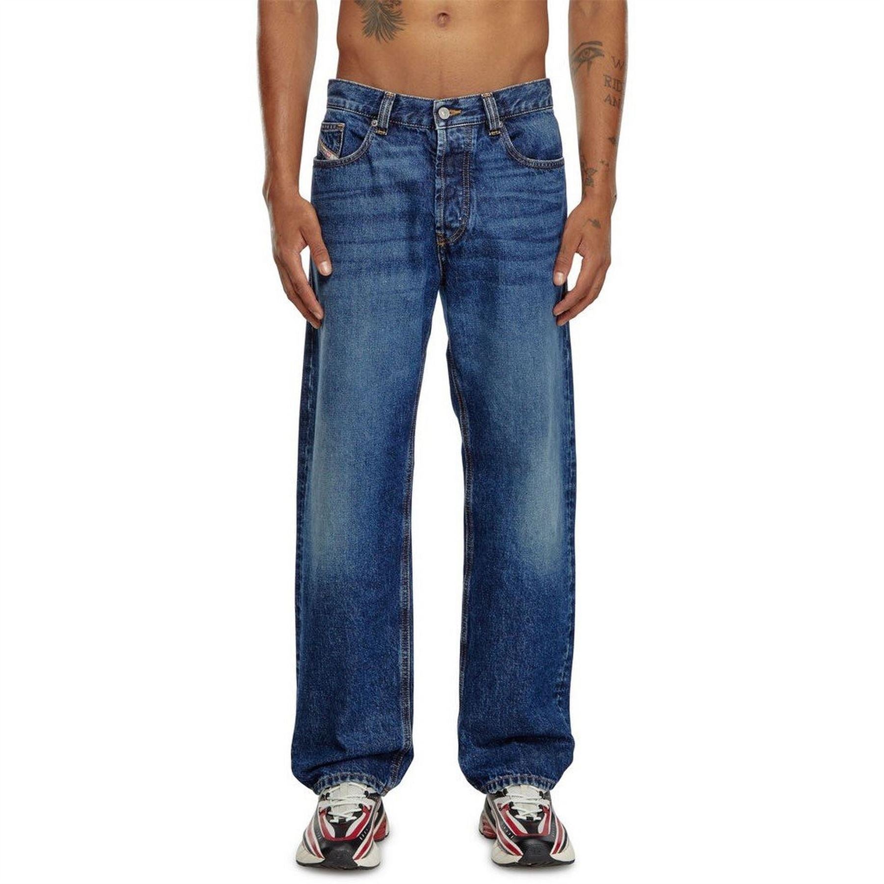 Diesel D Macs Wide Leg Wide Fit Jeans