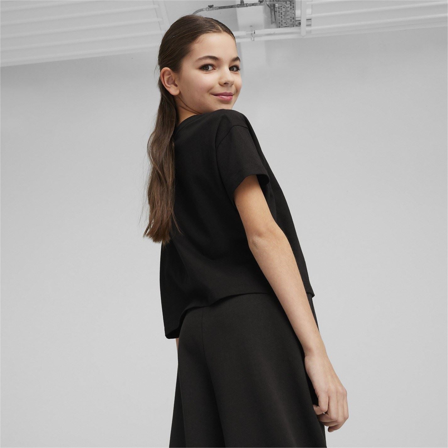 Puma Charcoal Active Mesh Crew Neck T-Shirt