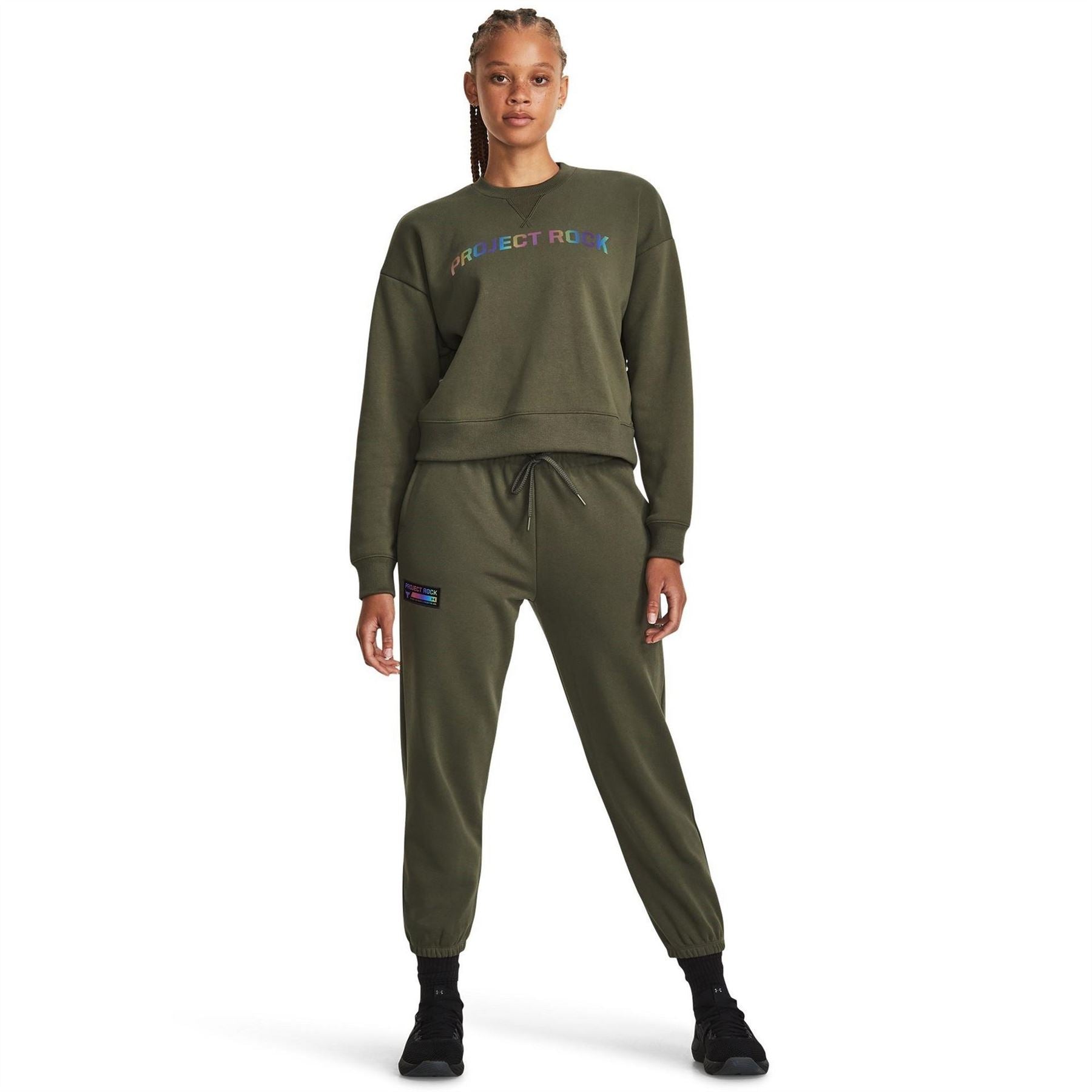 Under Armour Womens Armour Pjt Rck Hw Leg Day Crew Sweatshirt