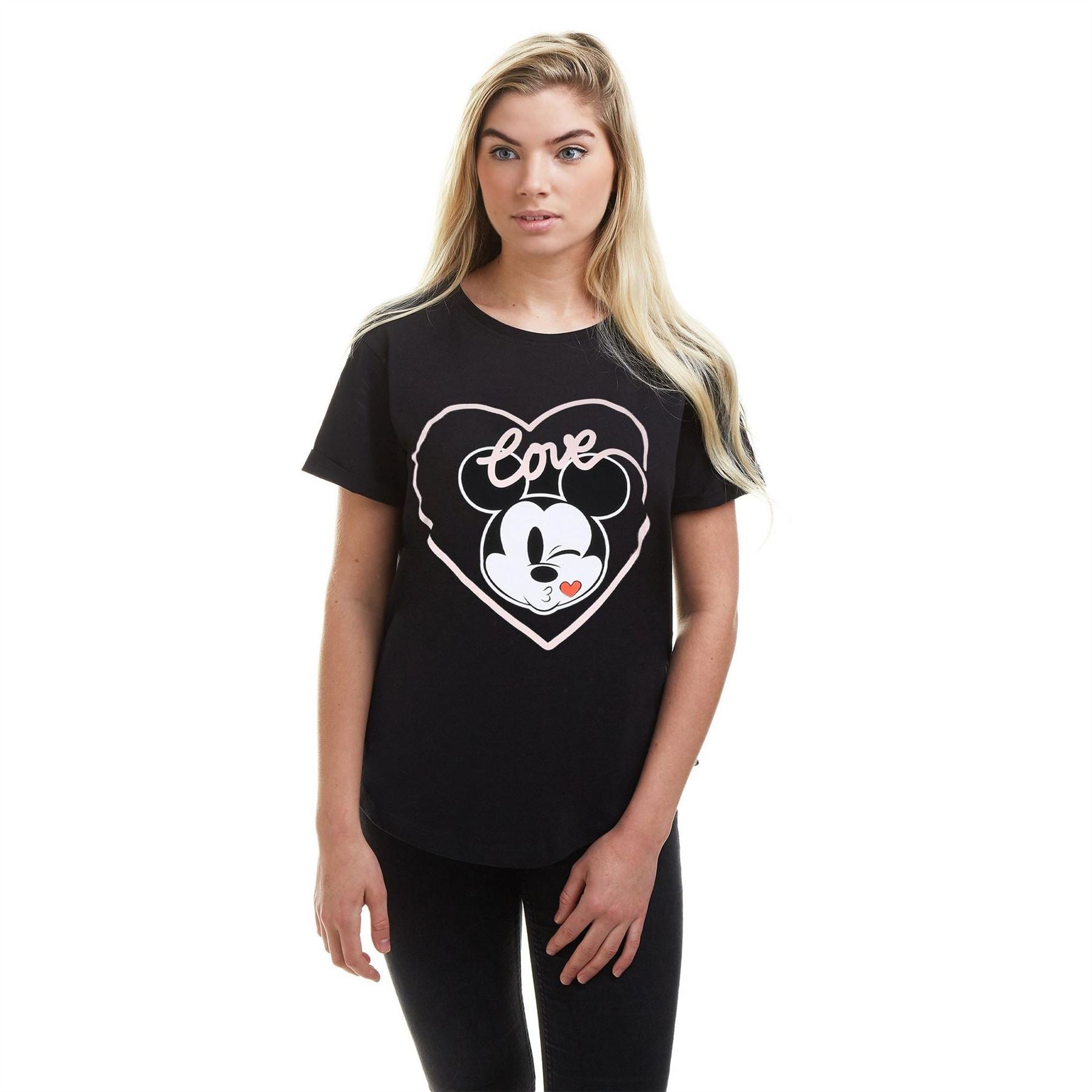 Disney Mickey Mouse Rolled Cuff T-Shirt
