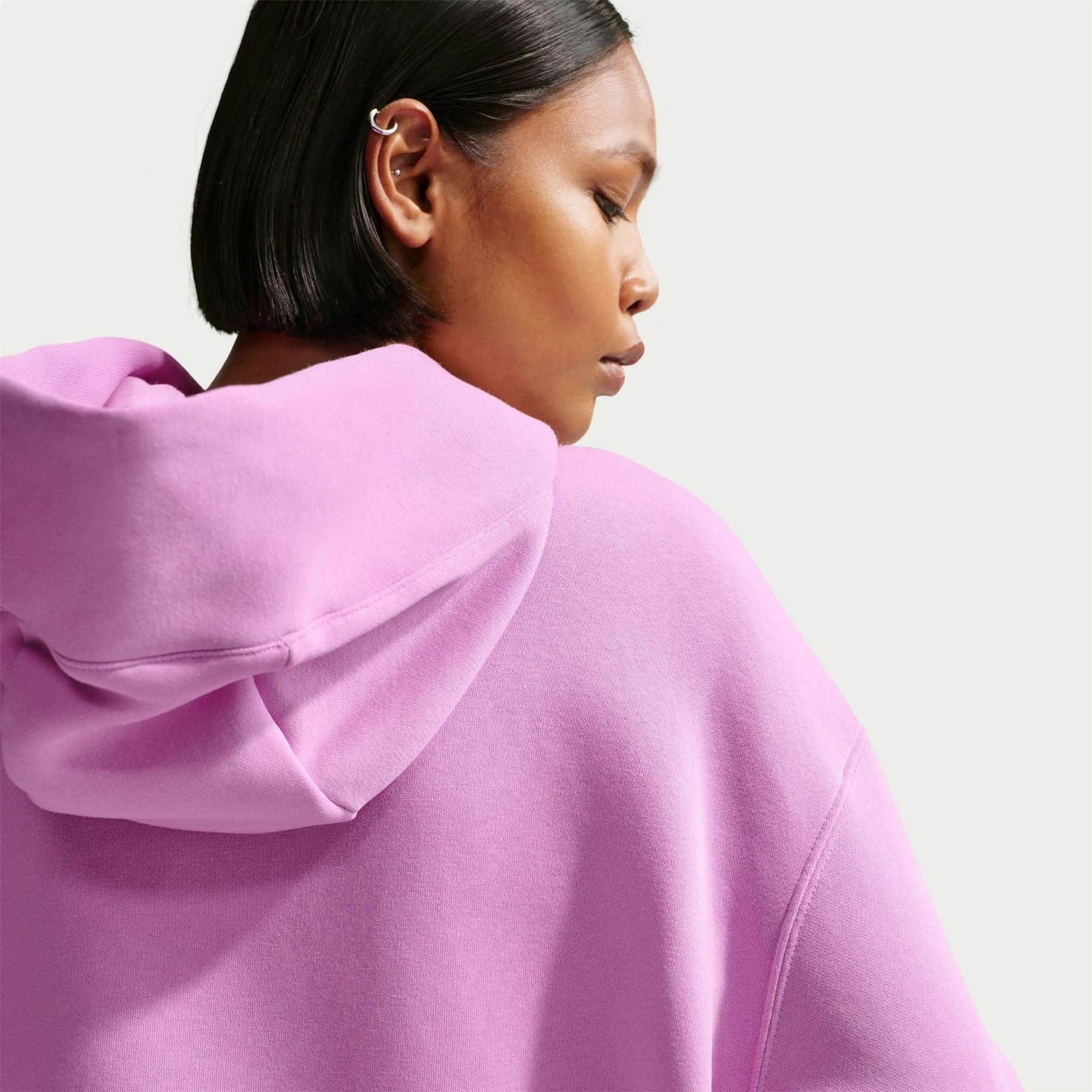 Nike Lacoste Lettering Hooded Neck Oversize Sweatshirt