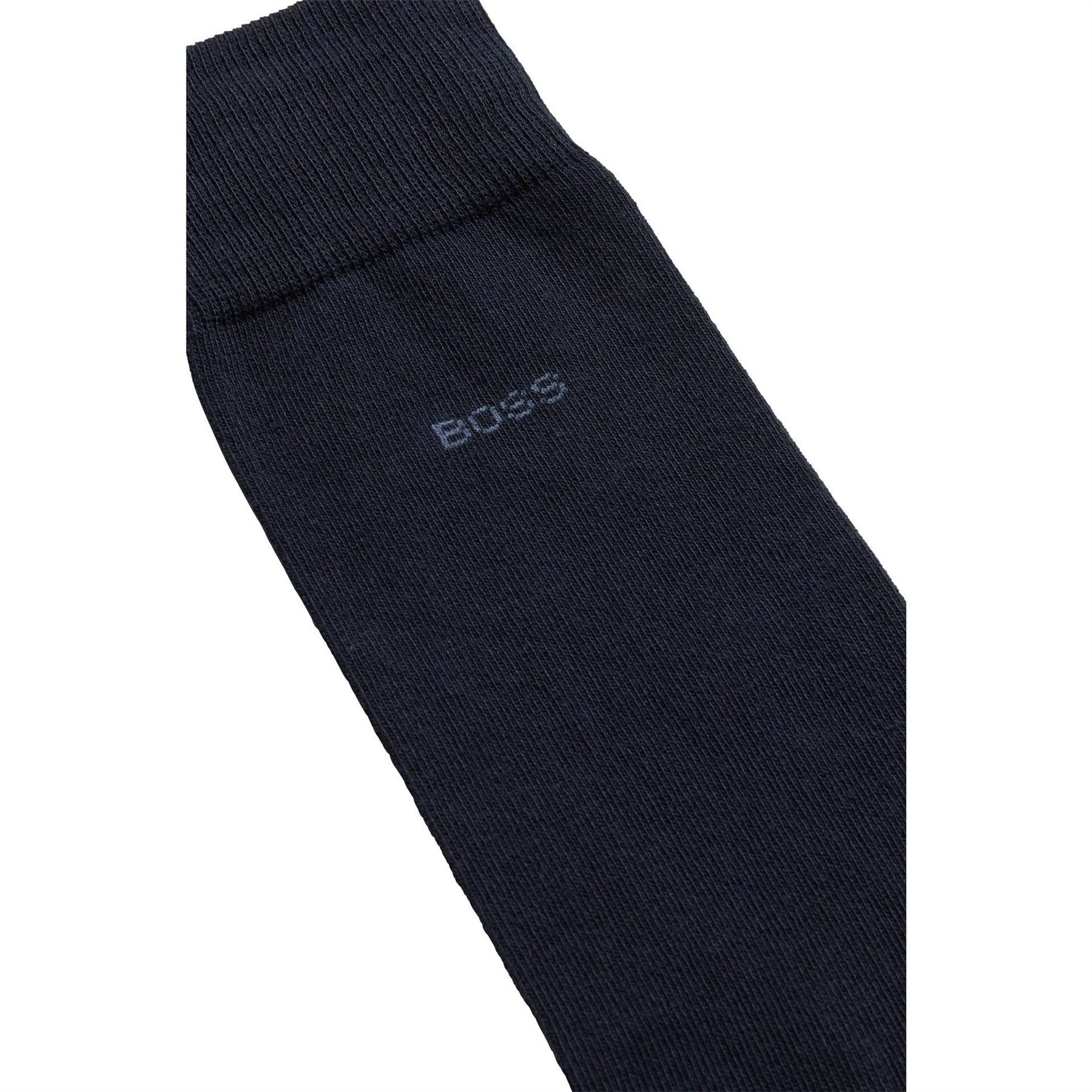 Boss BOSS BODYWEAR 2 Pack Cotton Crew Socks with Logo Detail