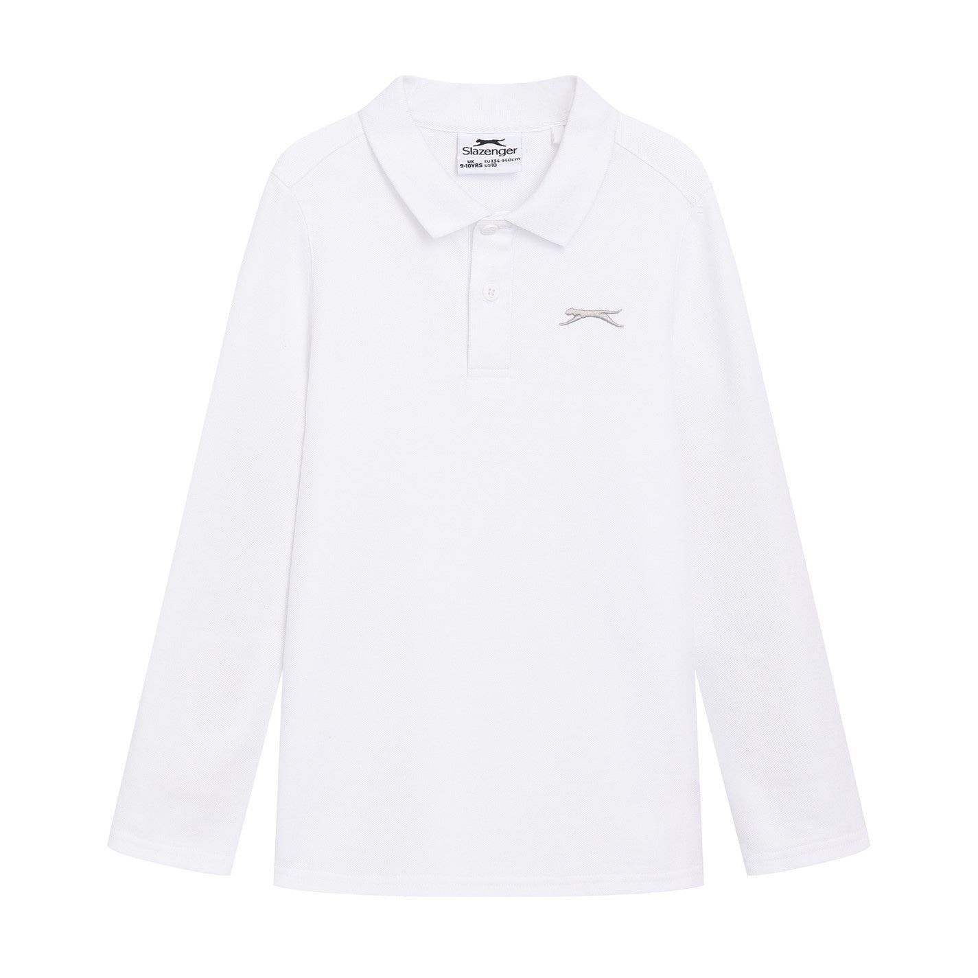 Slazenger Long Sleeve Plain Polo Junior