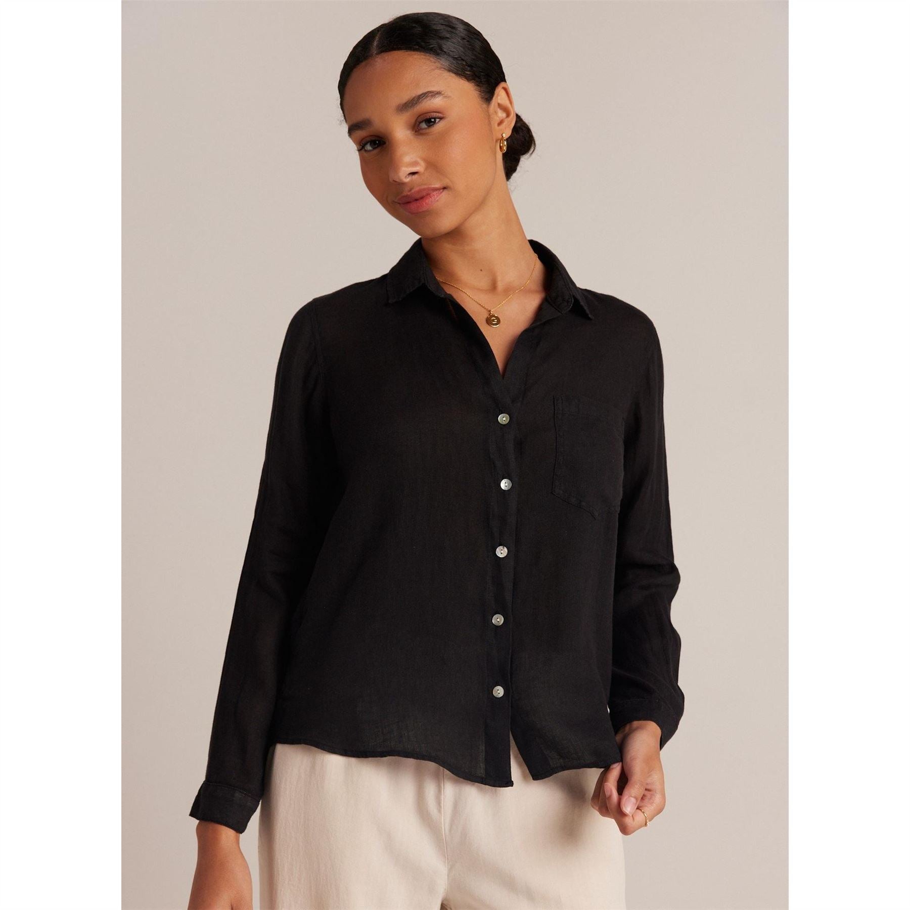 Bella Dahl Pocket Relaxed Fit Long Sleeve Shirt