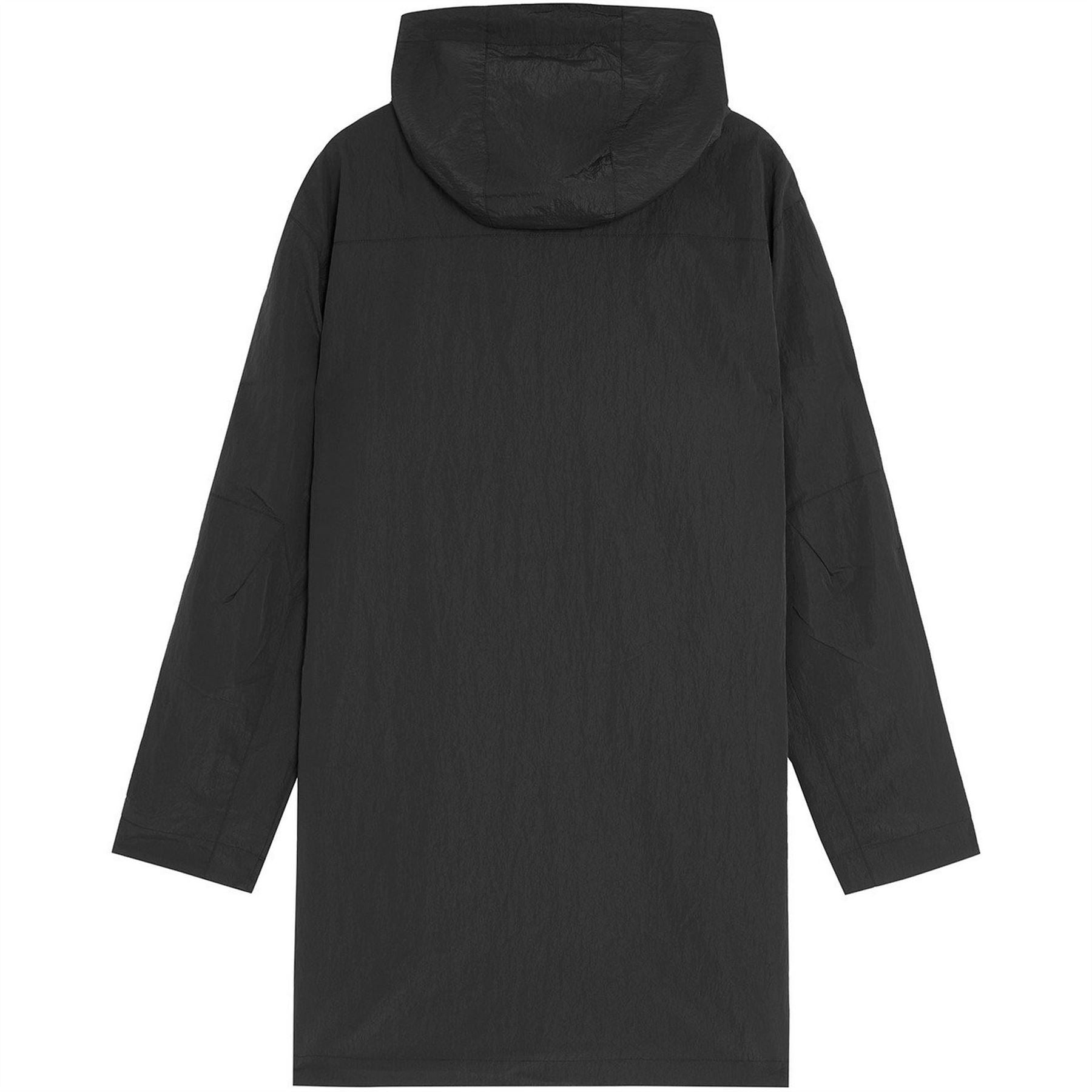 Lyle and Scott Guard Hooded Snap Button Parka Coat with Pockets