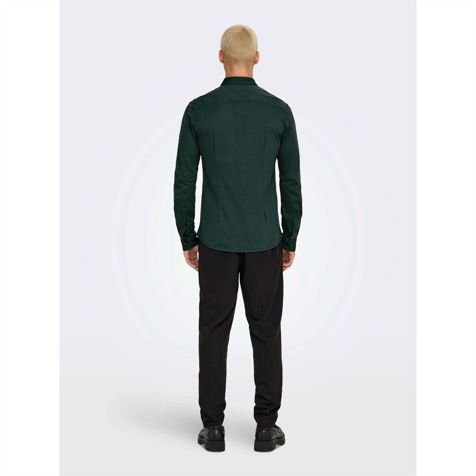 Only Regular Fit Long Sleeve Point Collar Shirt