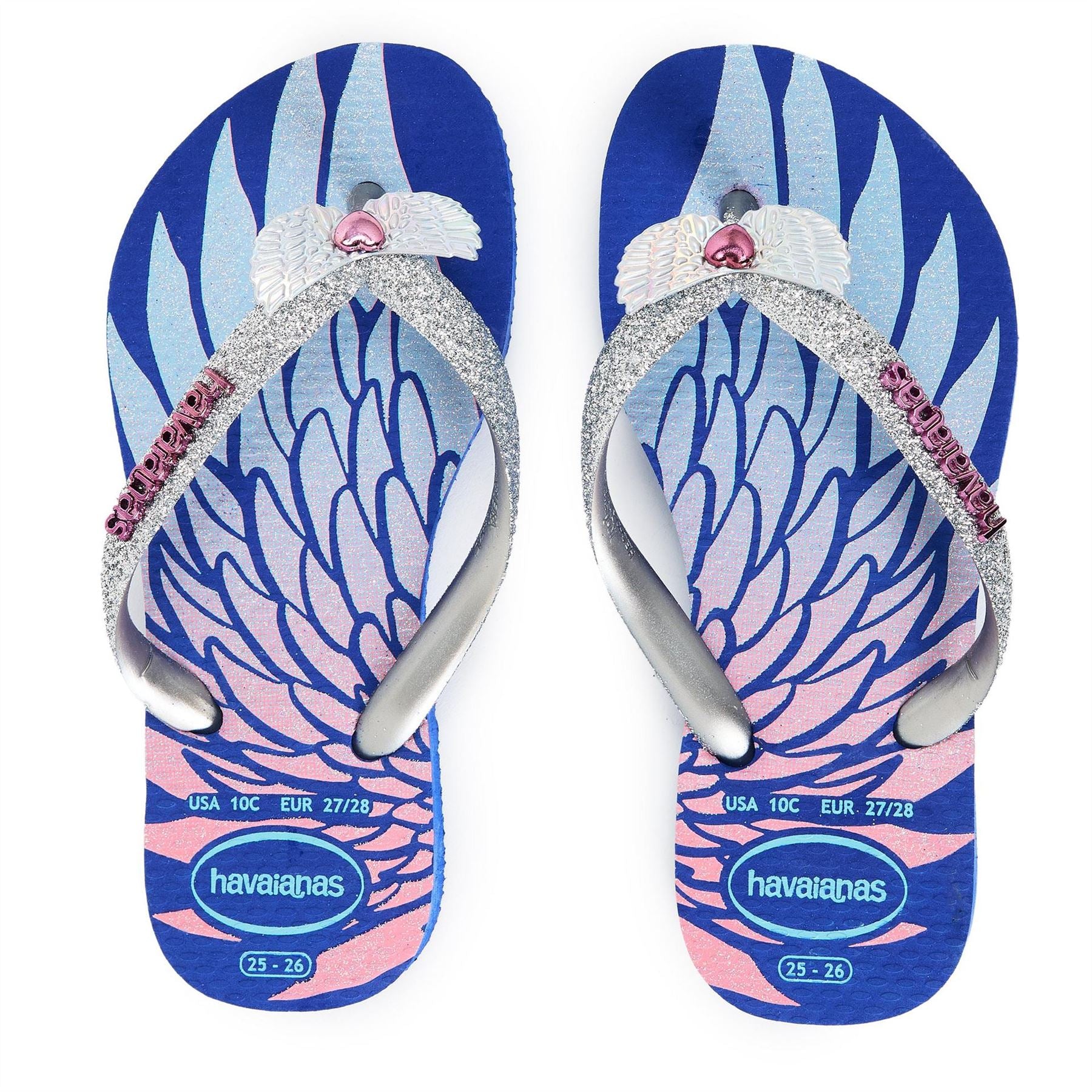 Havaianas Kids Slim Glitter Pink Flip Flops