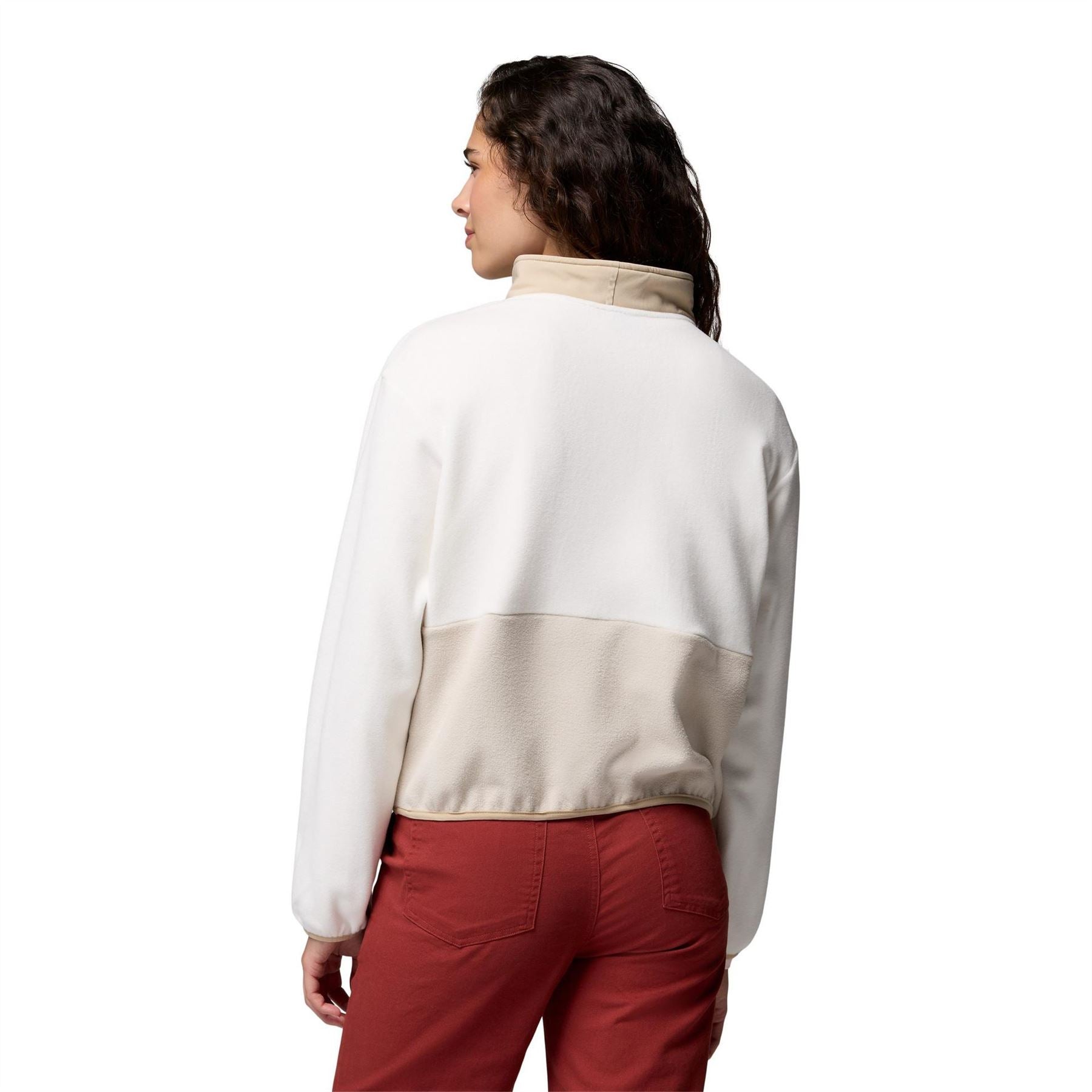 Columbia Sequoia Grove 1 4 Zip Cropped Long Sleeve Funnel Neck Fleece