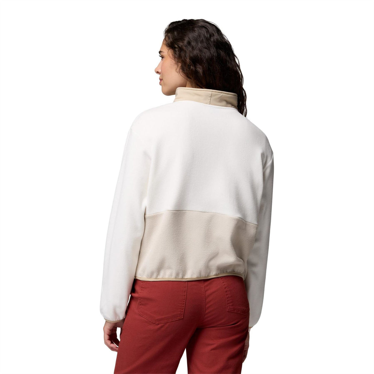Columbia Sequoia Grove 1 4 Zip Cropped Long Sleeve Funnel Neck Fleece
