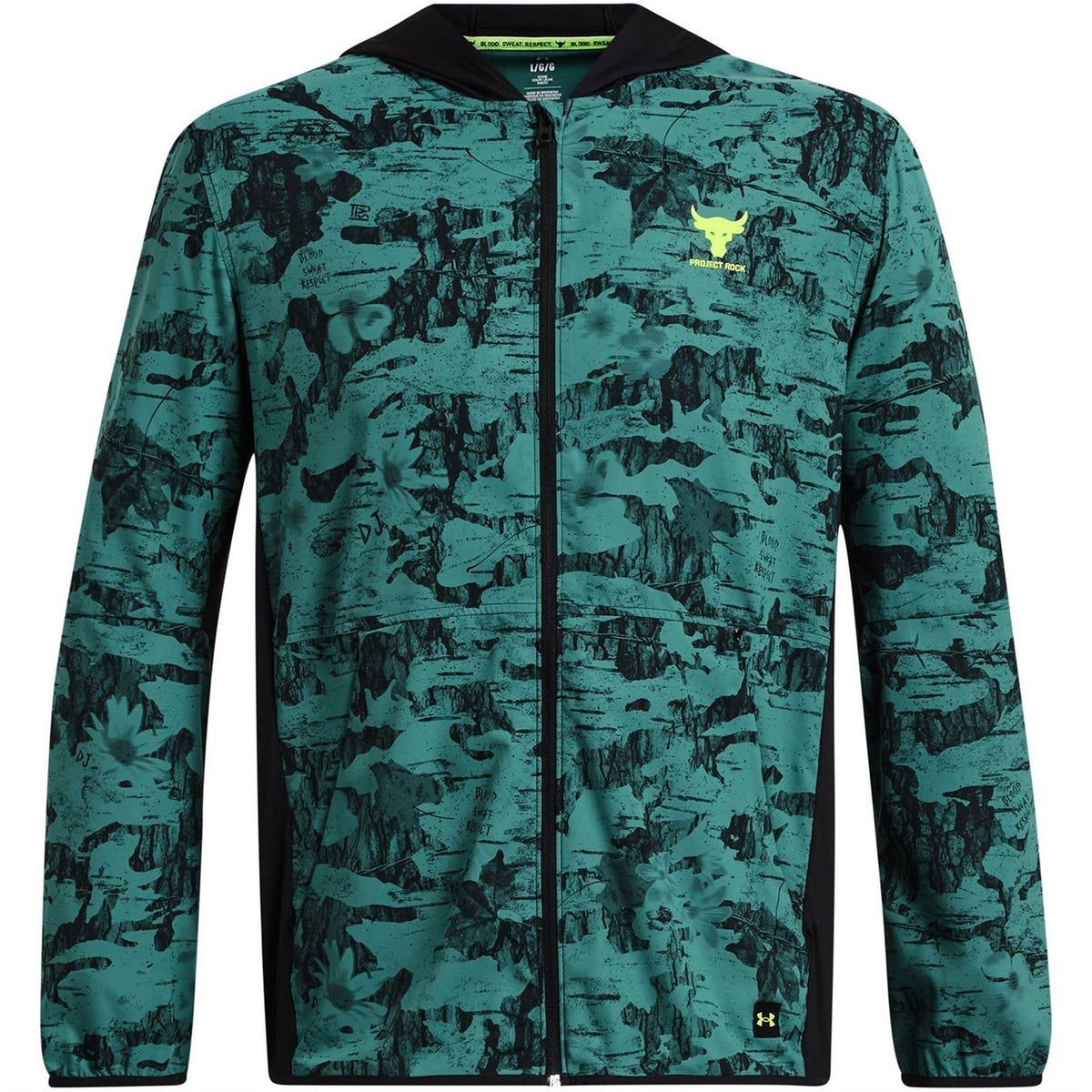 Under Armour Mens Armour Pjt Rck Iso Tide Hybrid Jacket Hoody