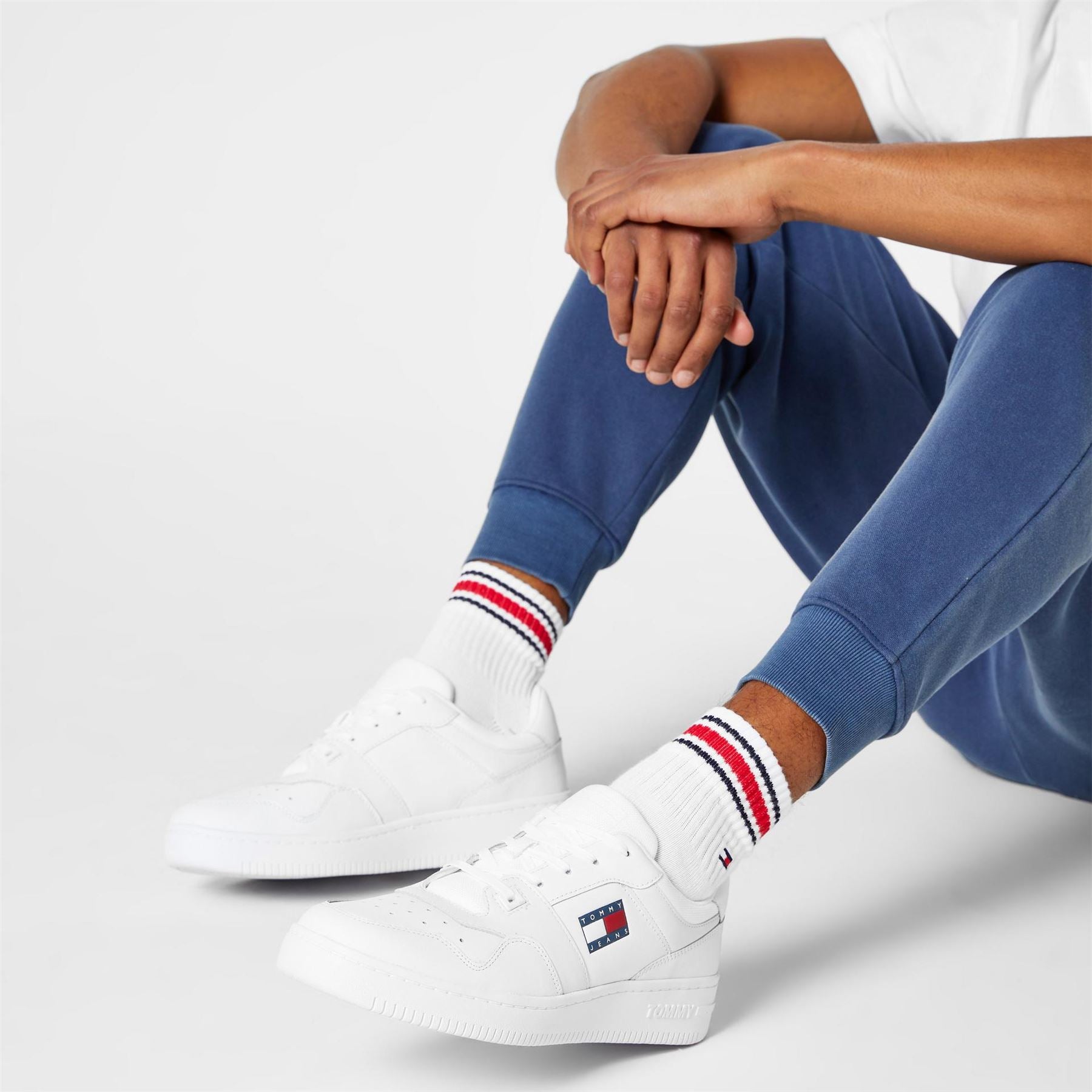 Tommy Jeans Leather Basket Trainers