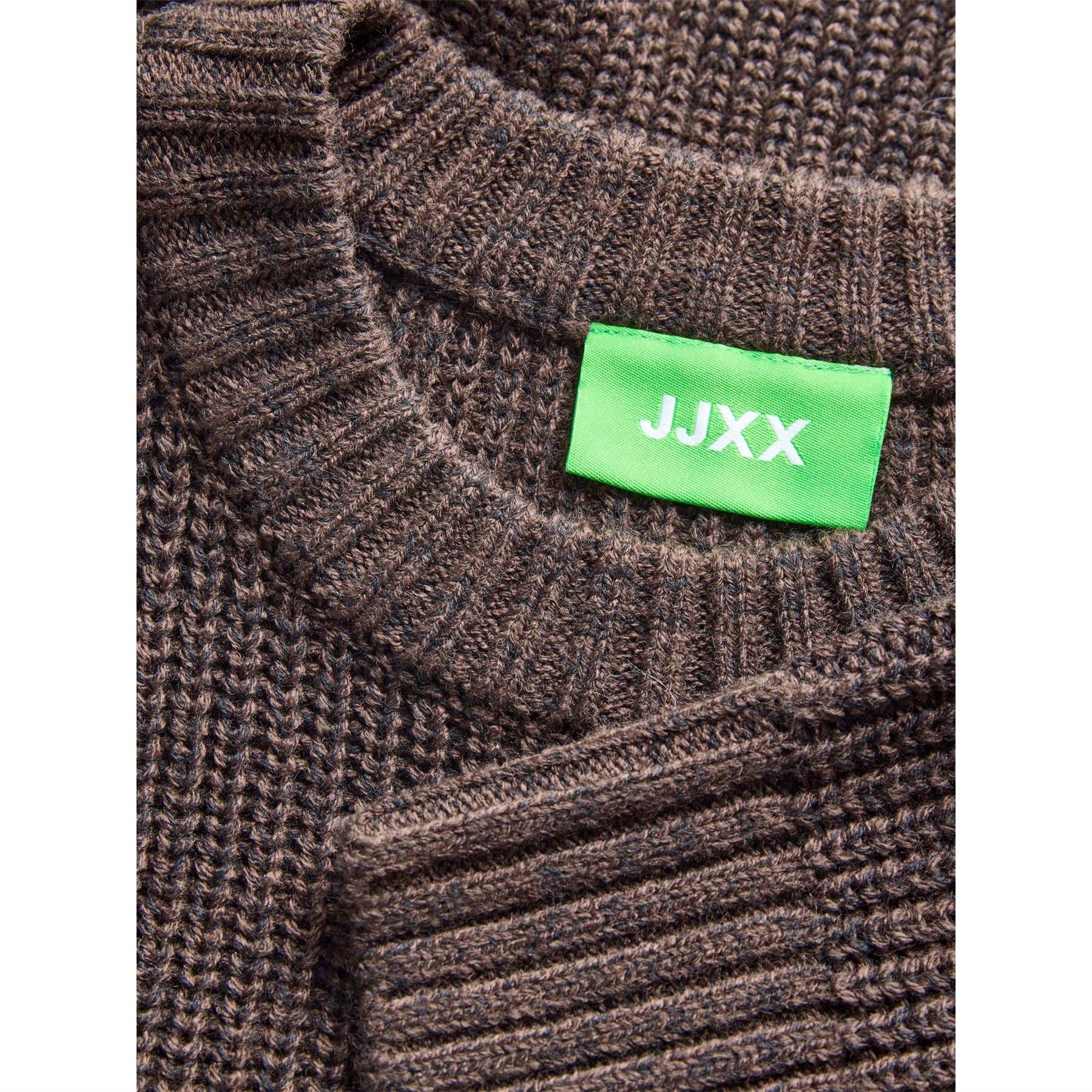 JJXX Crew Neck Ribbed Collar Raglan Sleeve Sweater