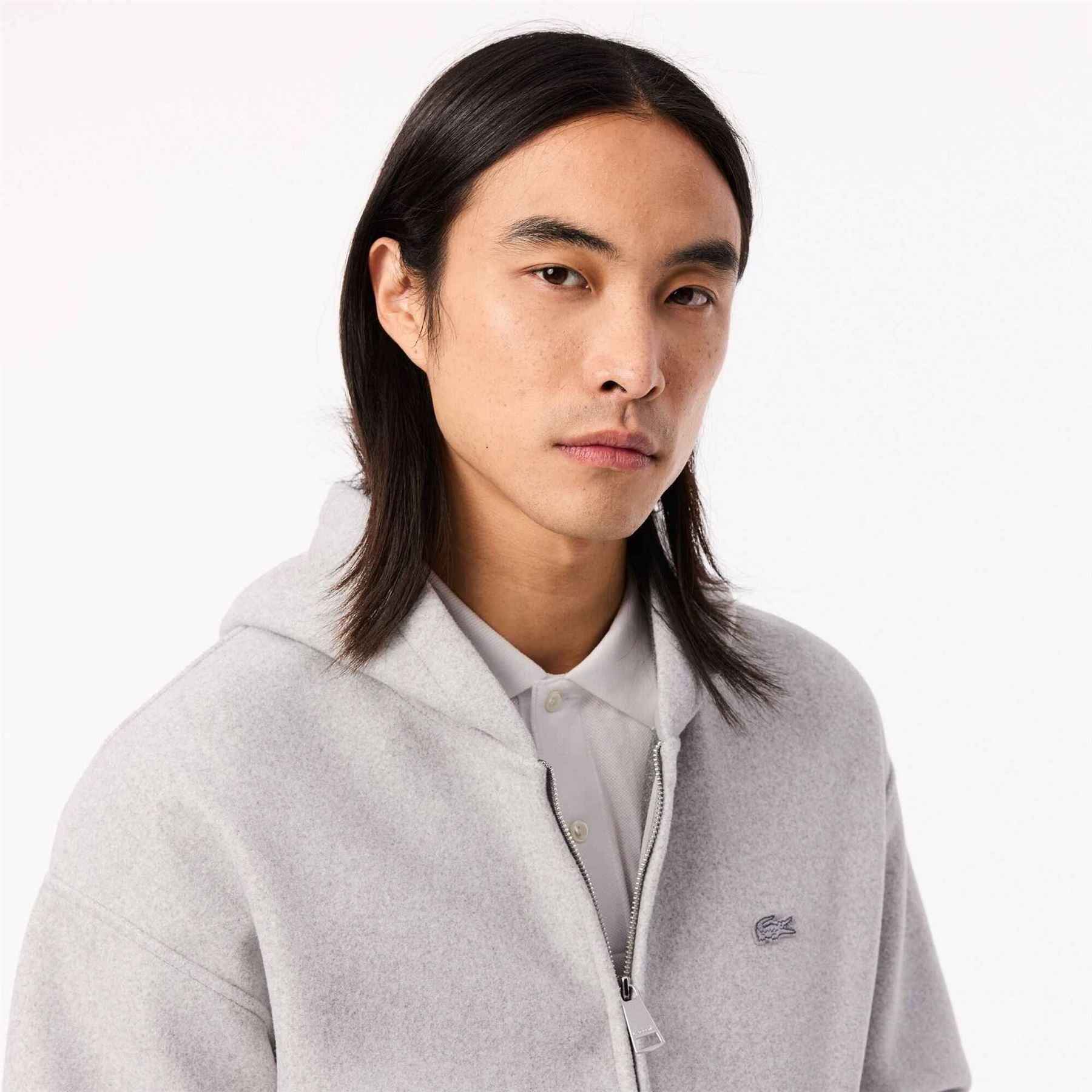 Lacoste Full-Zip Hooded Sweatshirt Jacket
