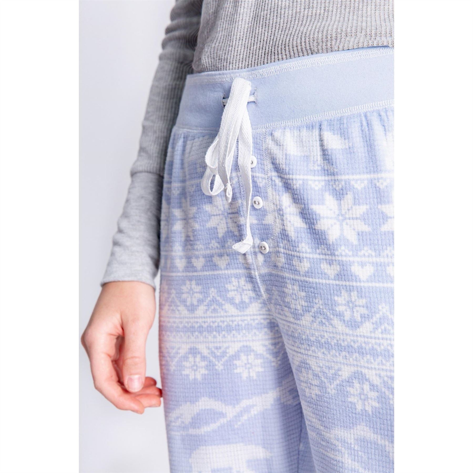 PJ Salvage Salvage Snowflake Cuffed Pant