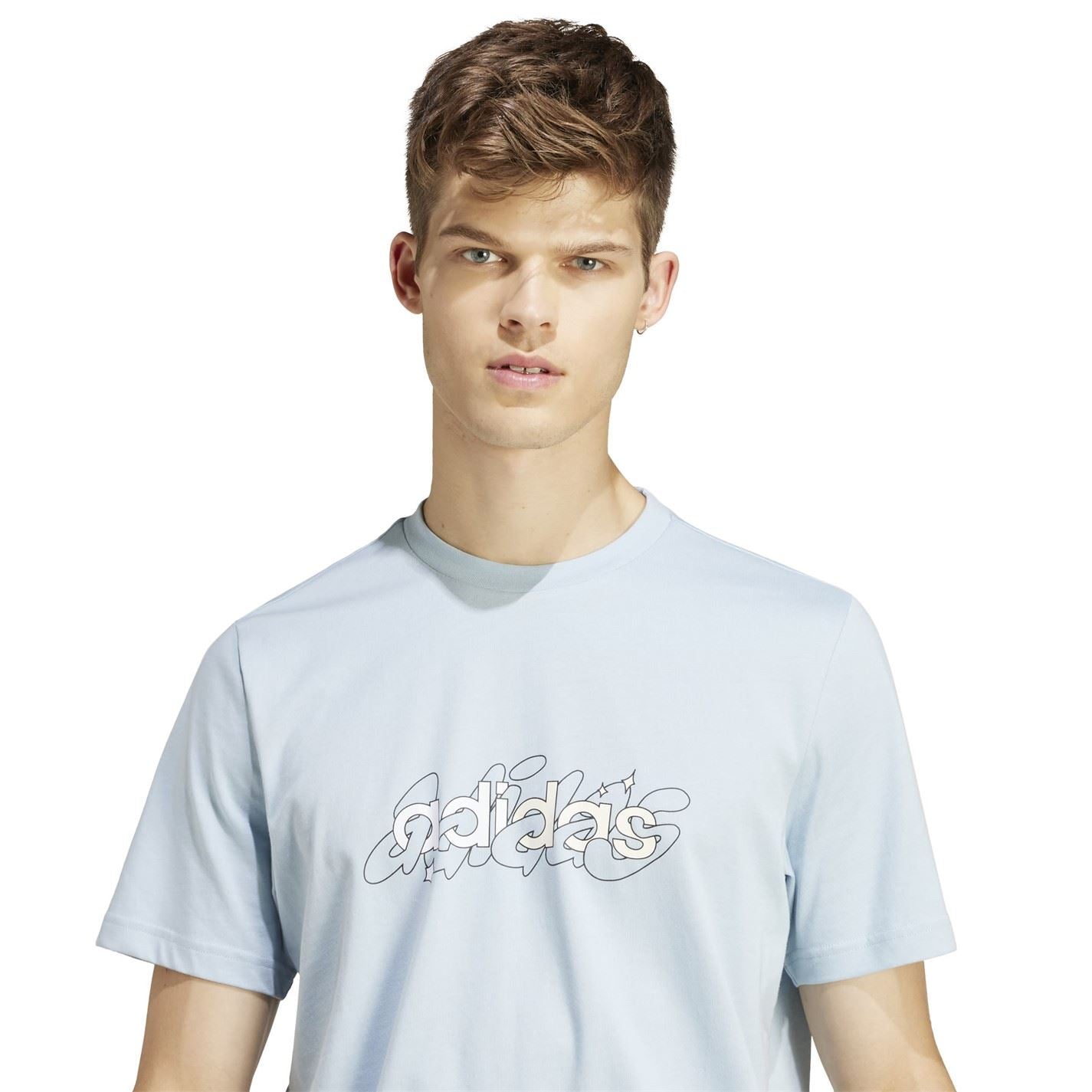 adidas Mens Essentials Single Jersey Logo T-Shirt