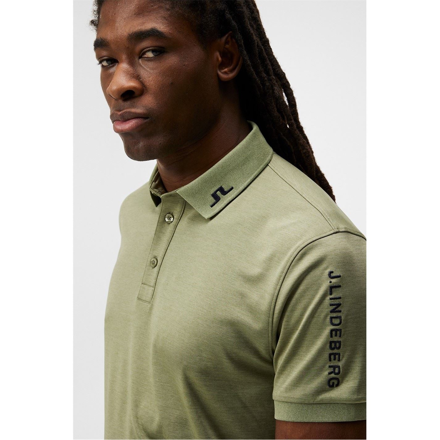 J Lindeberg Golf Junior Tour Tech Short Sleeve Performance Polo Shirt