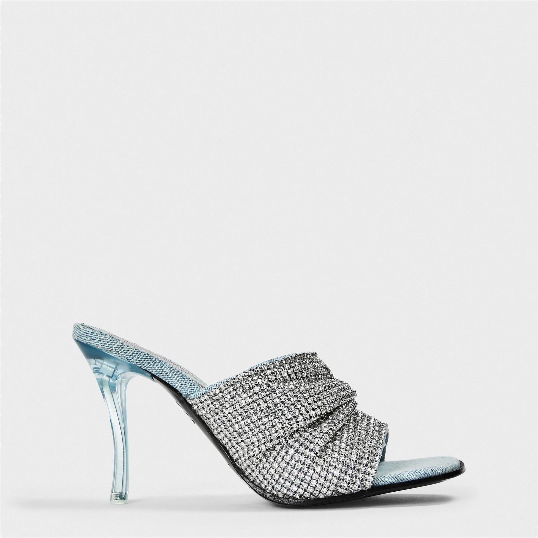Diesel Sidney Open Toe Stiletto Heel Slides
