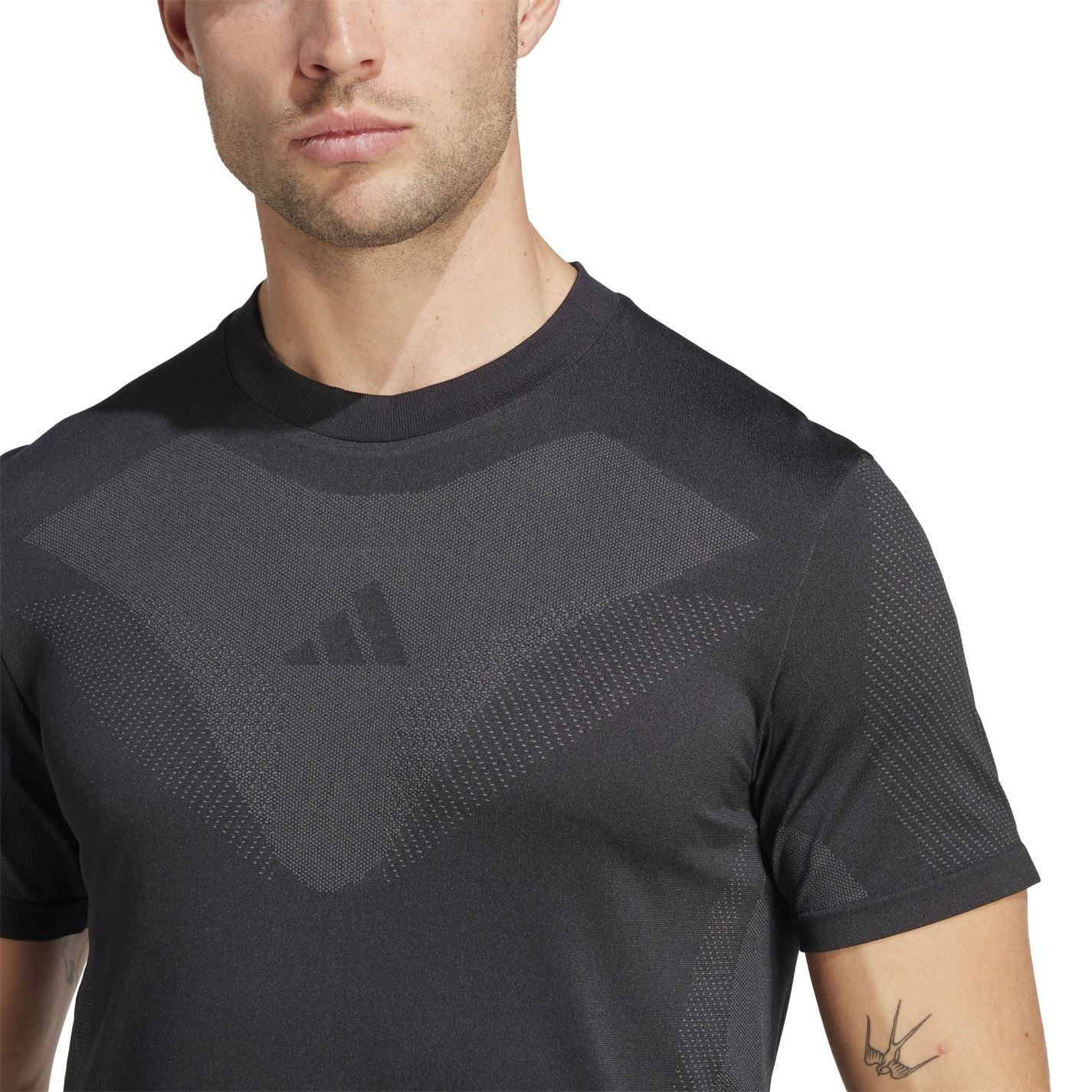 adidas Mens Gym+ Seamless Tee