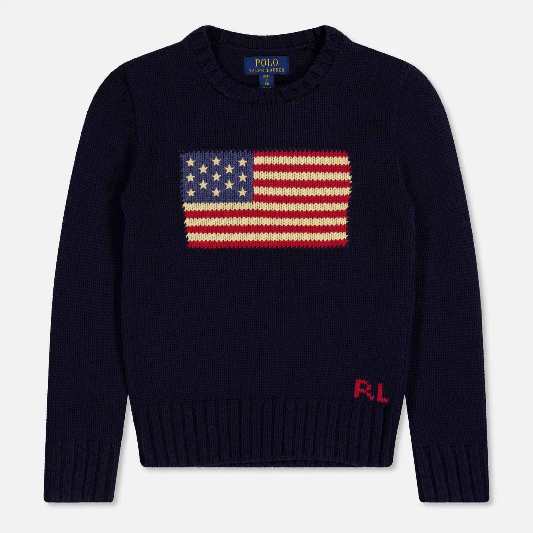 Polo Ralph Lauren Flag Knitted Crew Neck Jumper