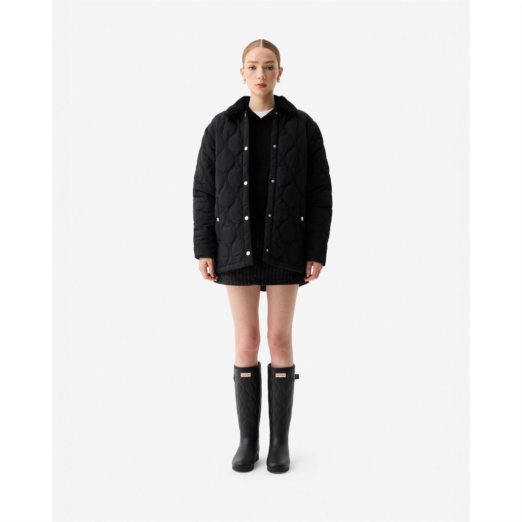 Hunter Witton Textured Snap Button Shirt Collared Jacket