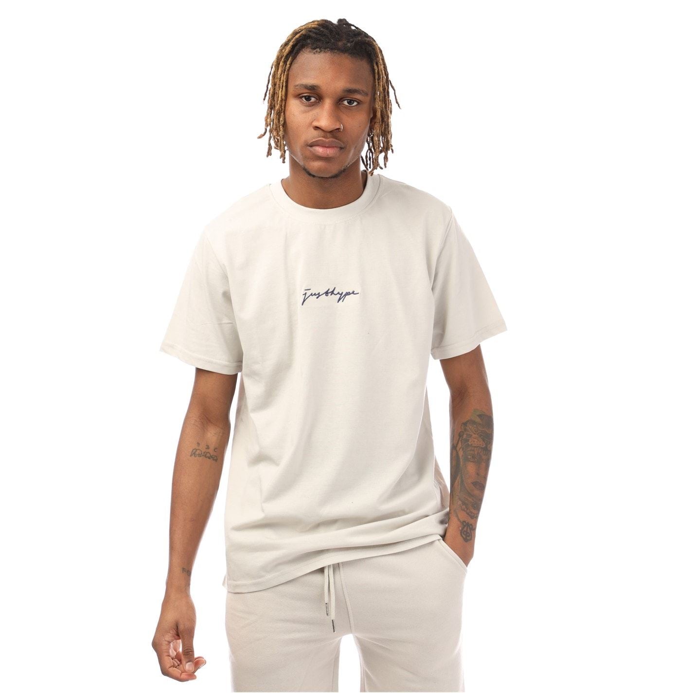 Hype Regular Fit Crew Neck Signature Print T-Shirt