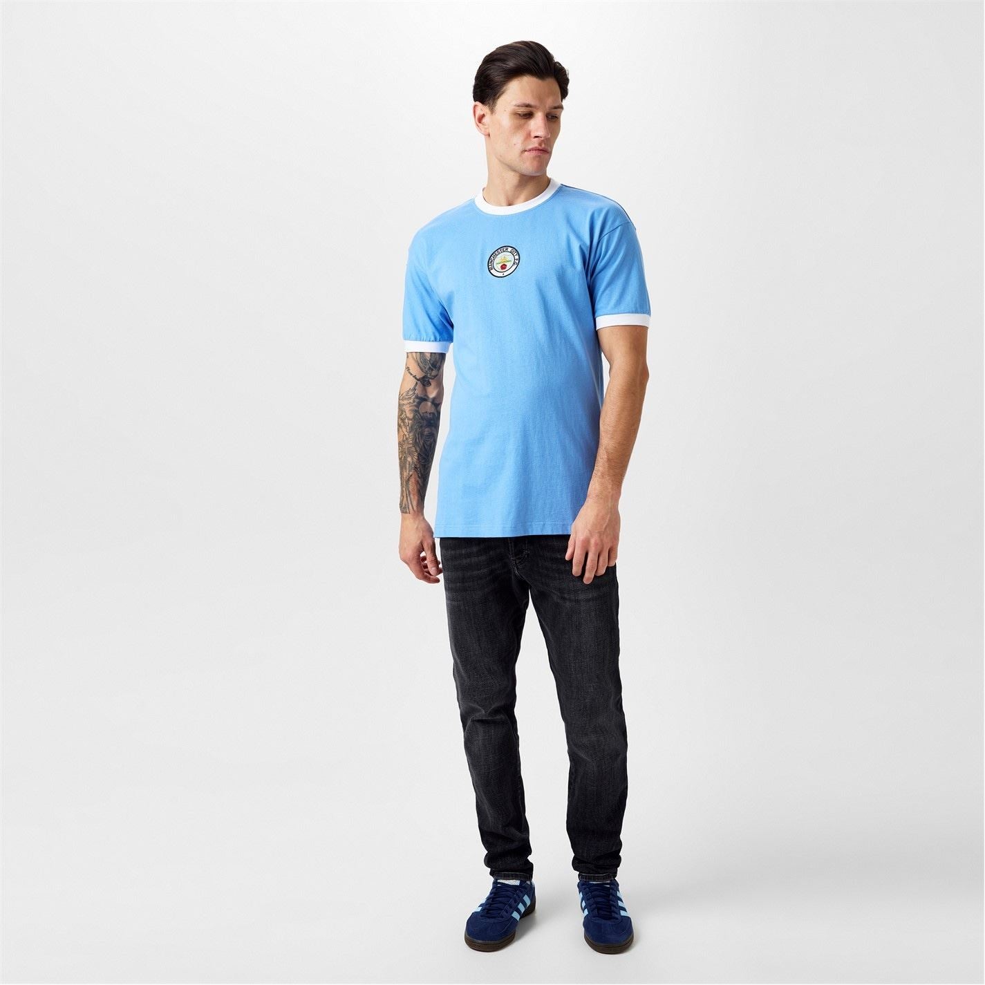 Score Draw Mens Manchester City 1972 Home Shirt