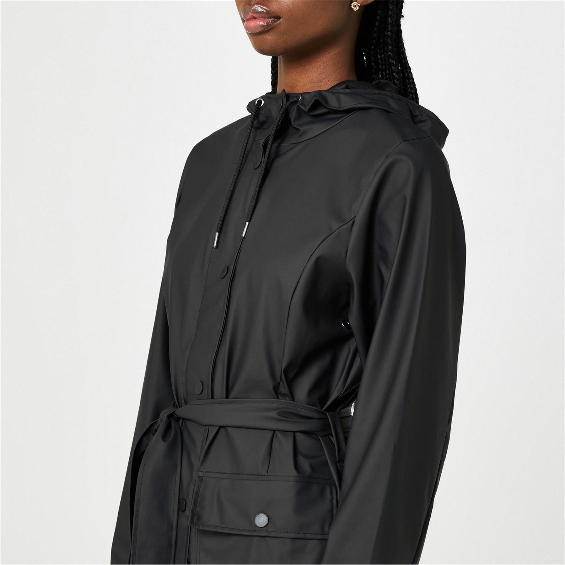 Rains Curve Belted Rain Coat