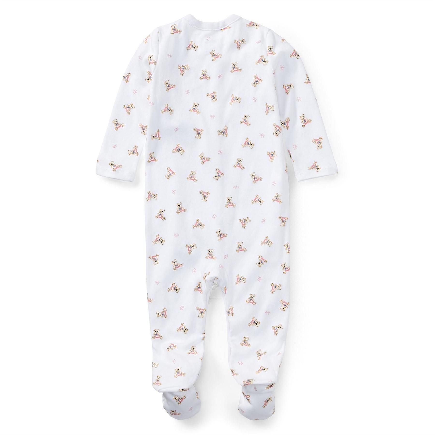 Polo Ralph Lauren All Over Print Footed Sleepsuit