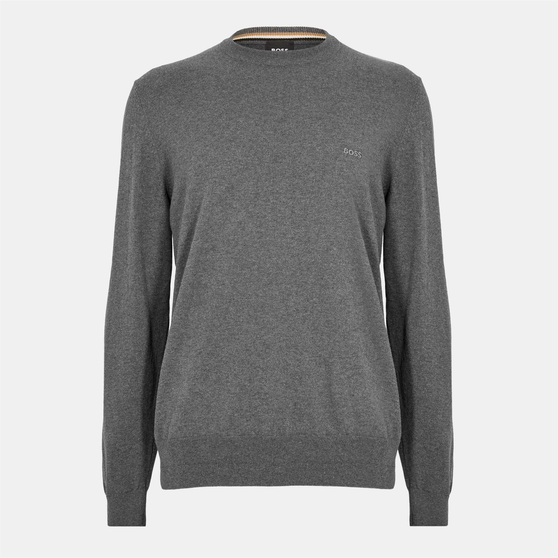 Boss Pascas Cotton Long Sleeve Crew Neck Jumper