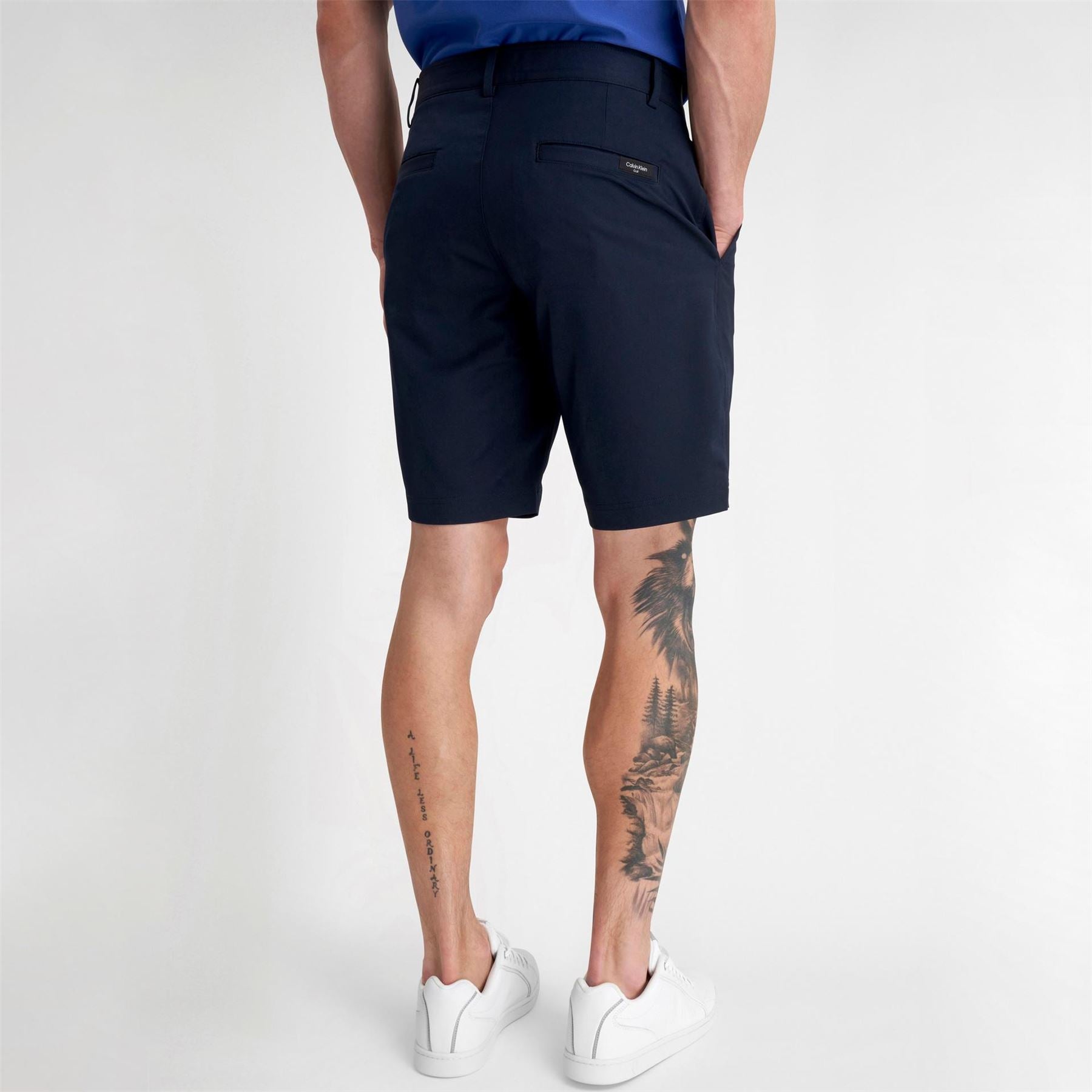 Calvin Klein Golf Logo Print Chino Bermuda Shorts