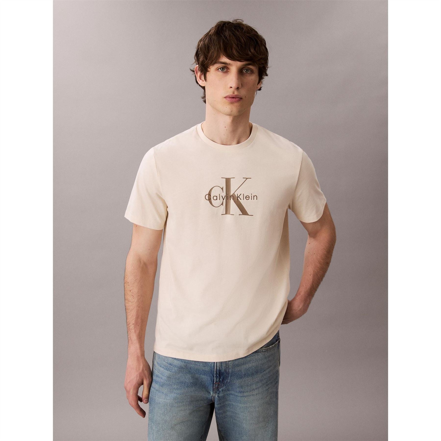 Calvin Klein Jeans Monogram Crew Neck Short Sleeve T-Shirt