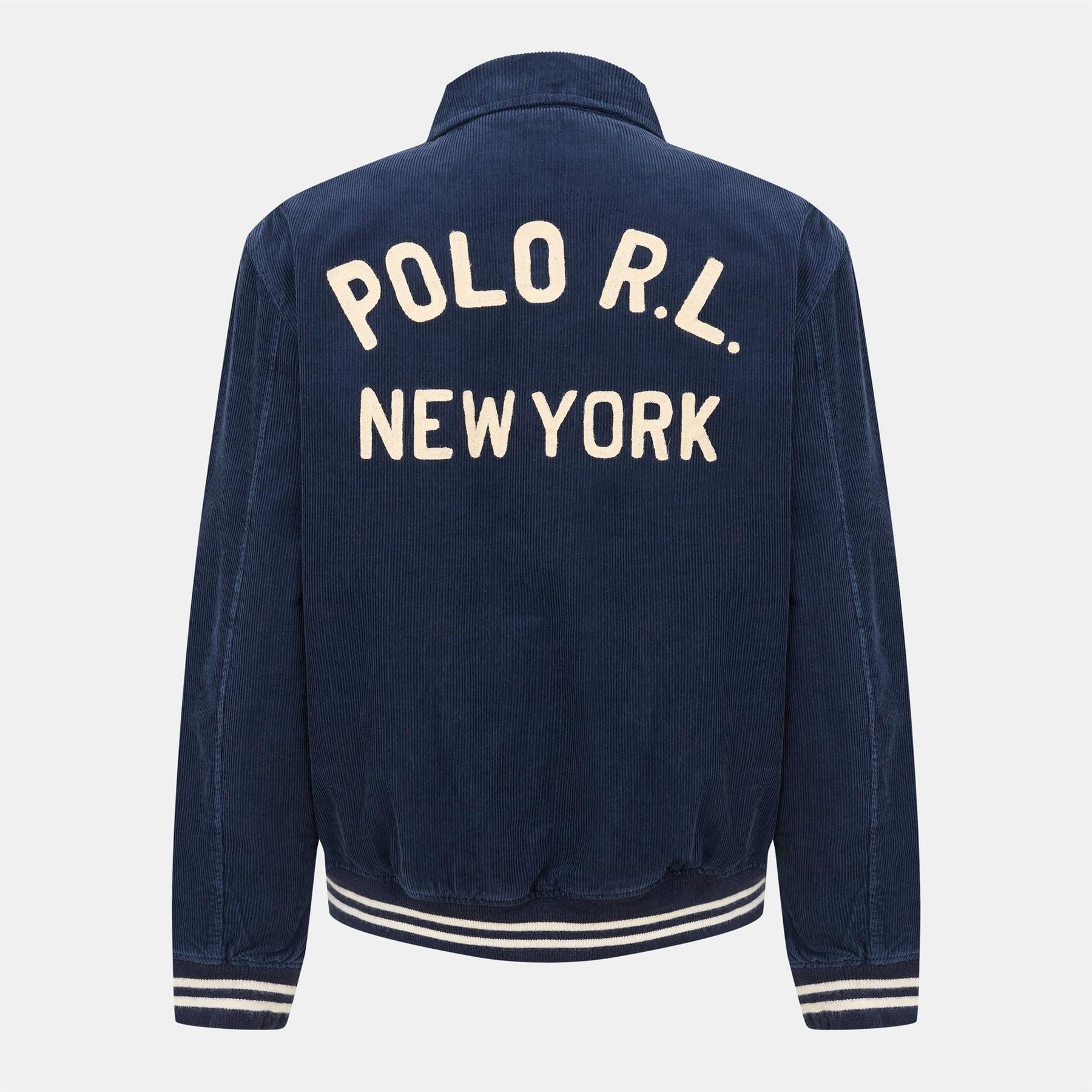Polo Ralph Lauren Solid Patterned Varsity Jacket