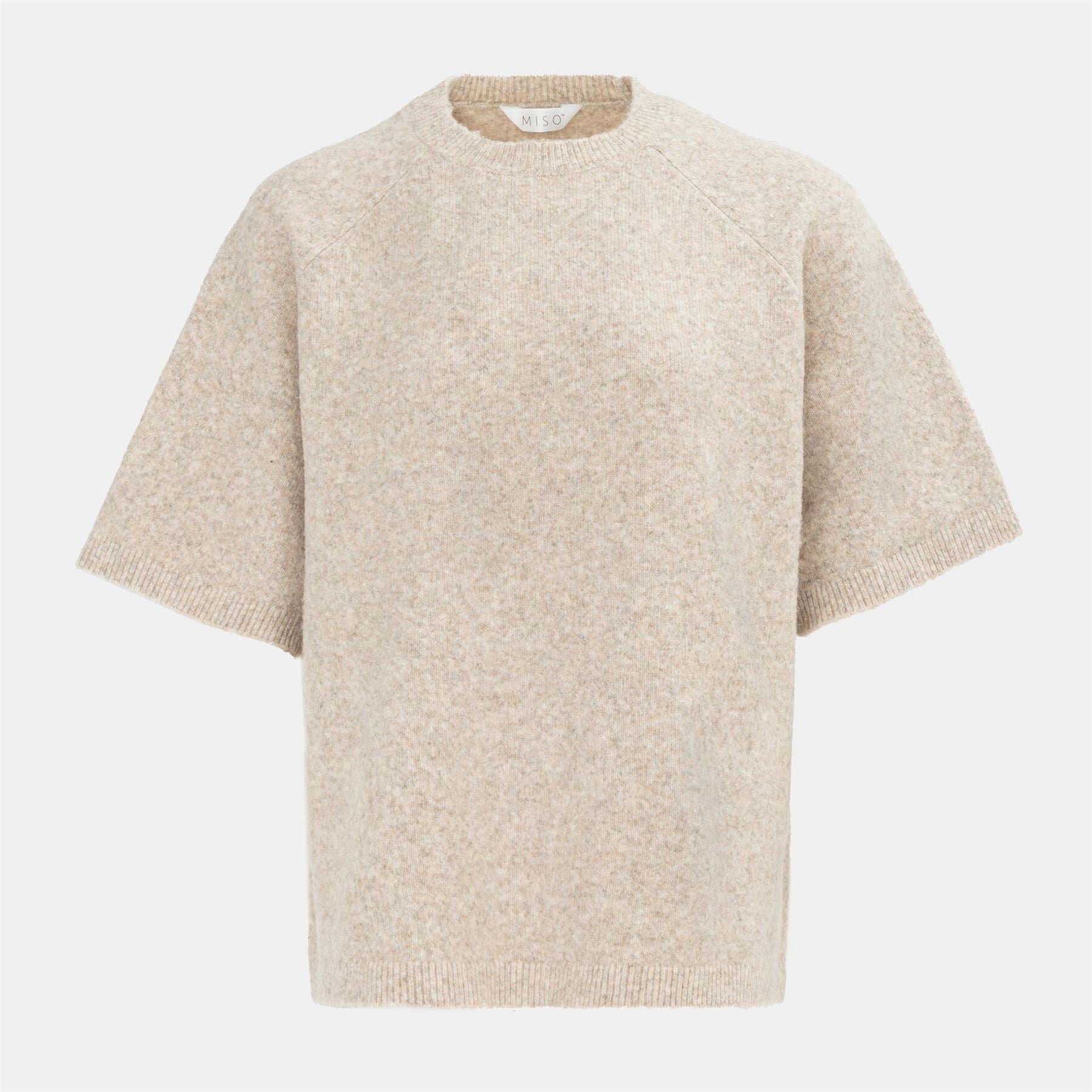 Miso Womens Short Sleeve Knit Tee