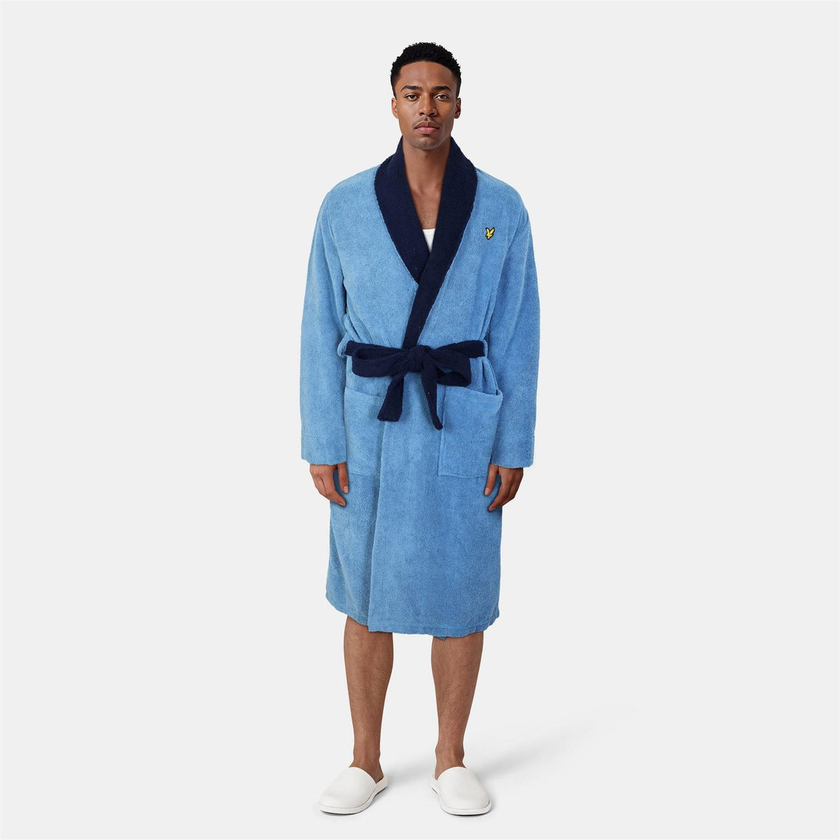 Lyle and Scott Contrast Trim Absorbent Towel Dressing Gown