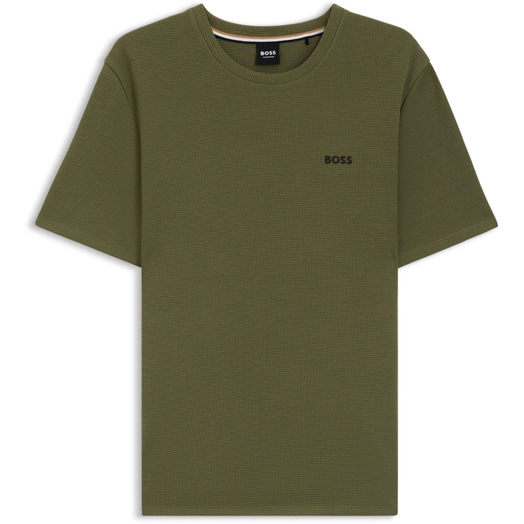 Boss BOSS Bodywear Waffle T Shirt with Structured Design