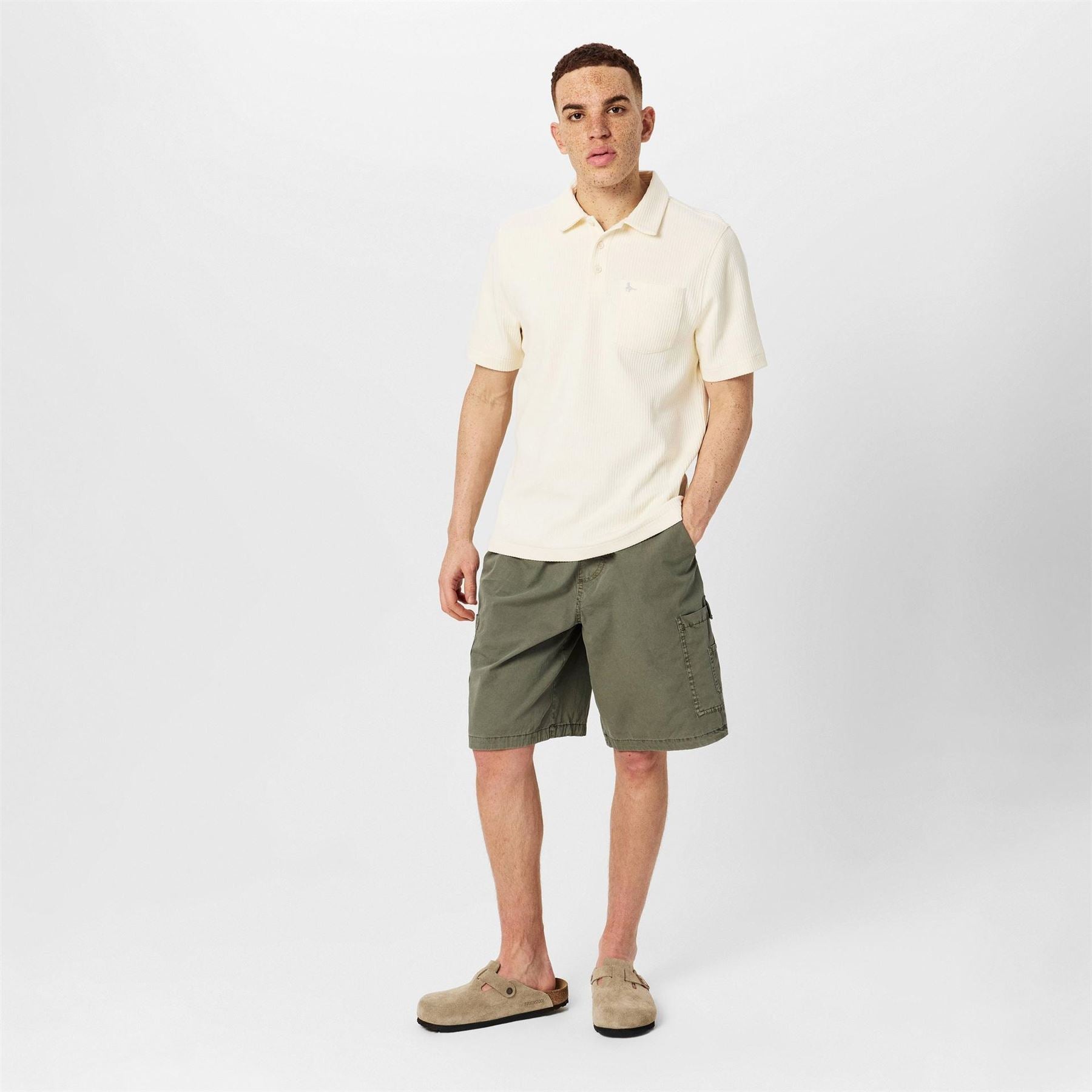 Jack Wills Jw Texture Short Sleeve Polo Shirt