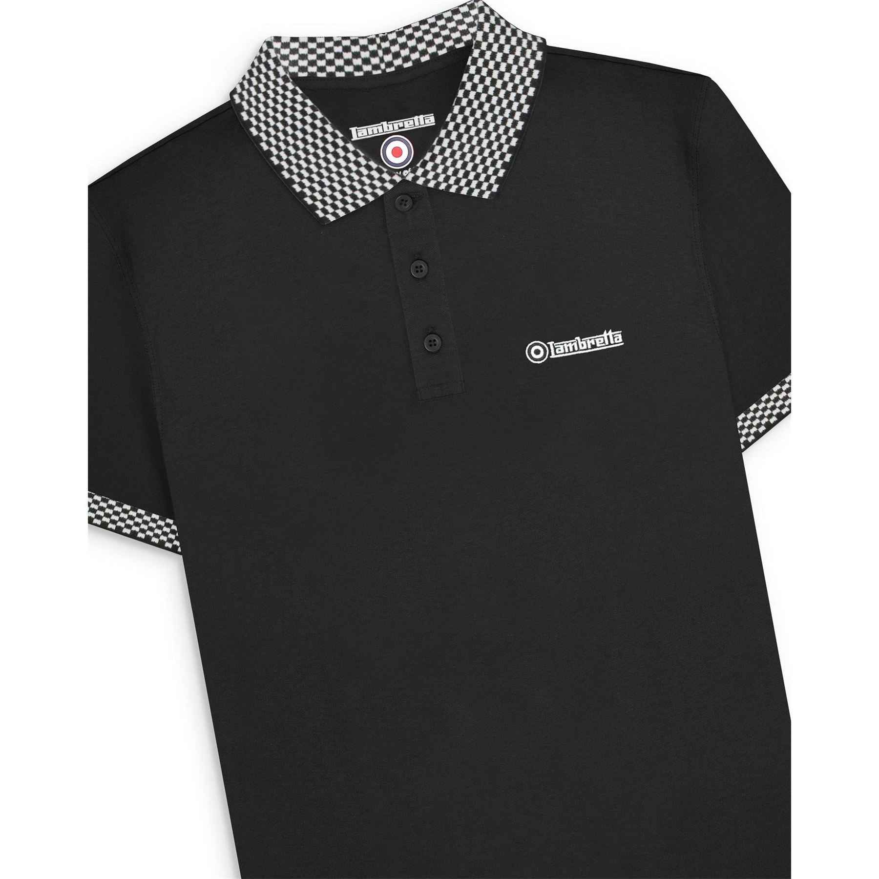 Lambretta Collared Neck Short Sleeve Polo Shirt