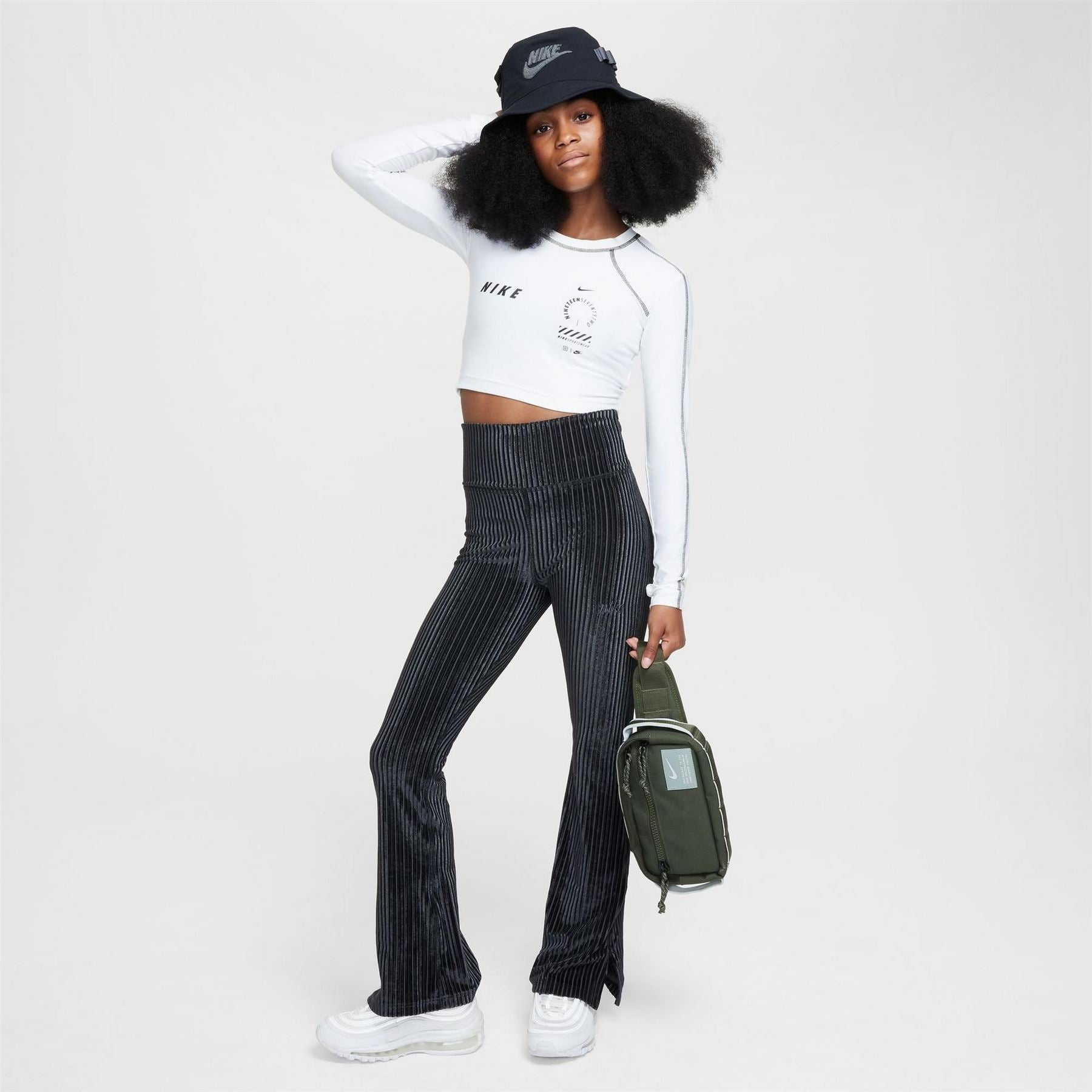 Nike High Rise Ribbed Flares Leggings