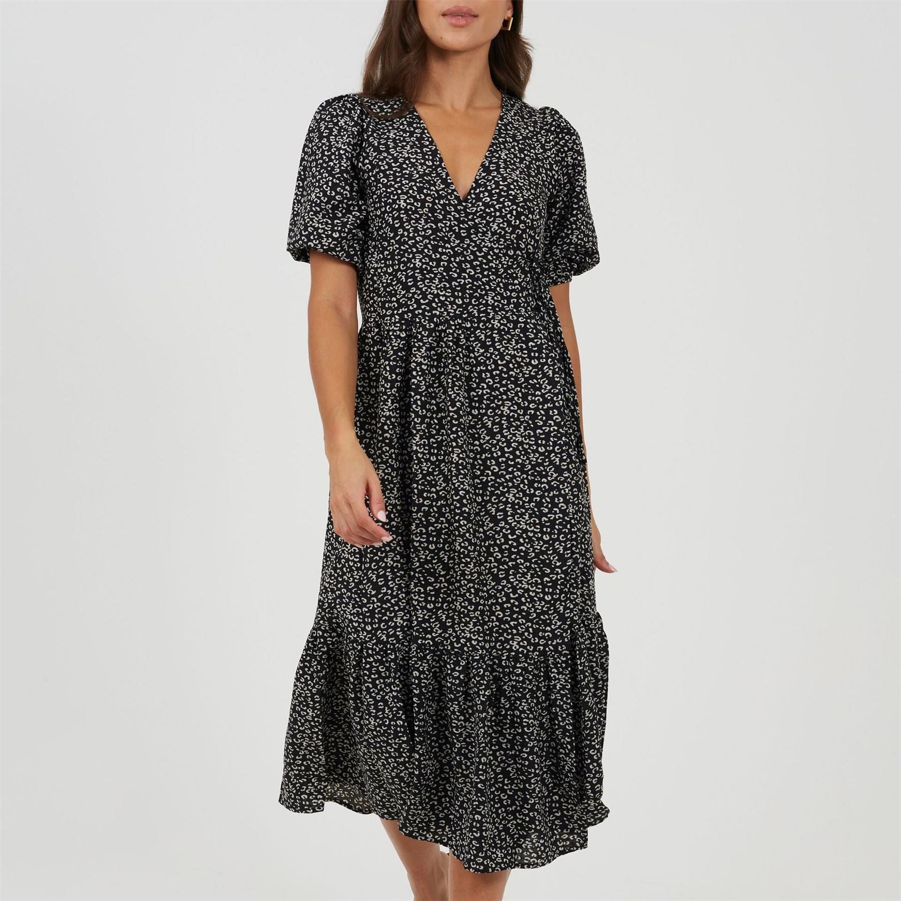Brave Soul V Neck Wrap Dress