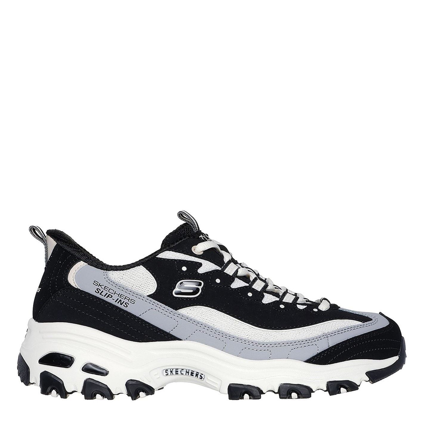 Skechers D Lites Smooth Nostalgia Low Top Trainers
