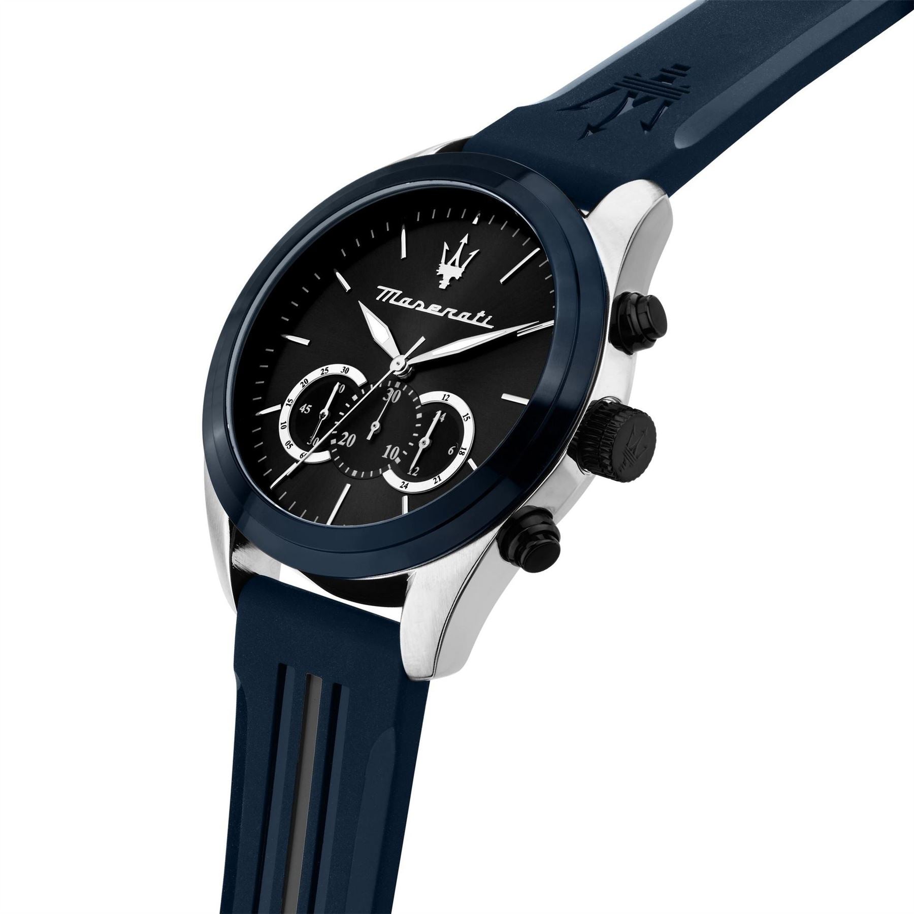 Maserati Traguardo Analogue Rubber Strap Watch